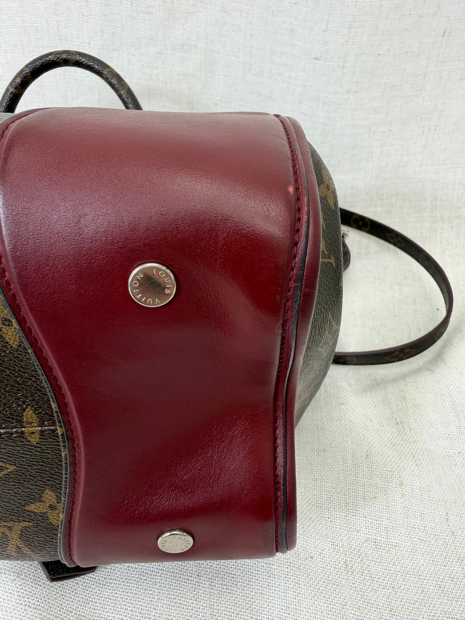 Louis Vuitton Bordeaux Monogram Shine Doc PM Handbag