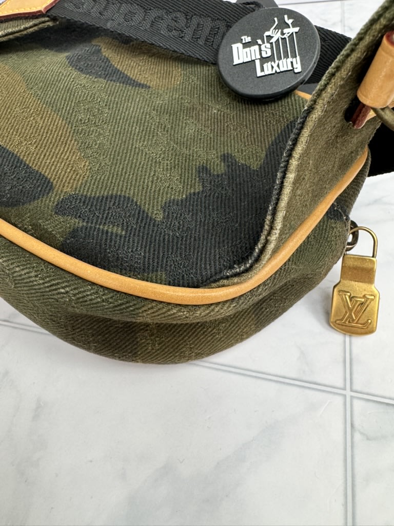 Louis Vuitton X Supreme Camo Bum Bag