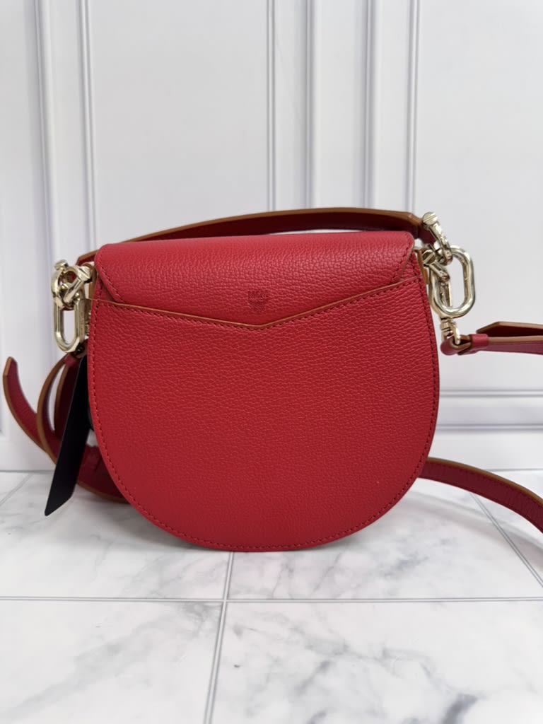 MCM Tricolor Visetos Grained Leather Patricia Crossbody Bag