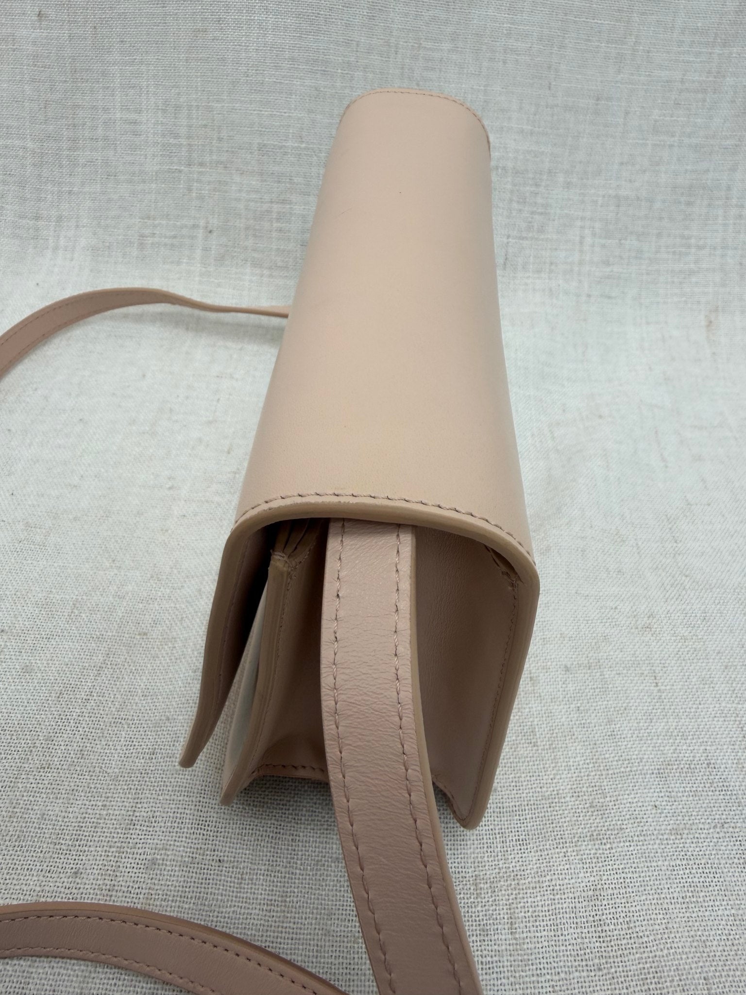 Burberry Dusty Rose Leather Small TB Crossbody