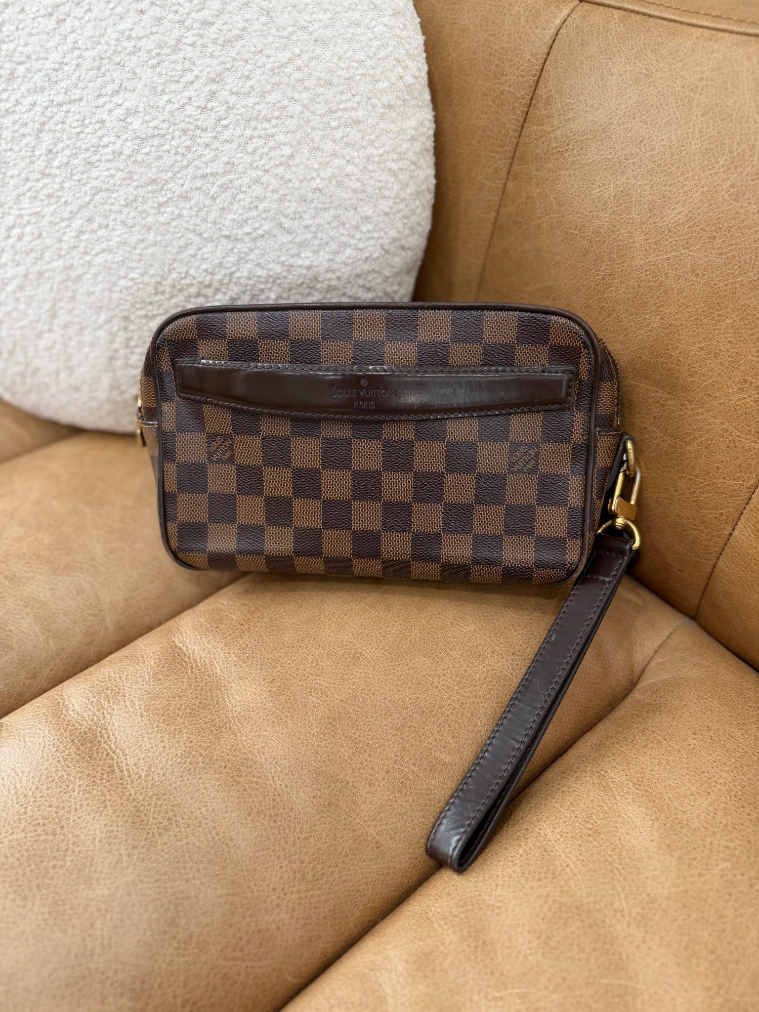 Louis Vuitton Damier Ebene Saint Paul Clutch