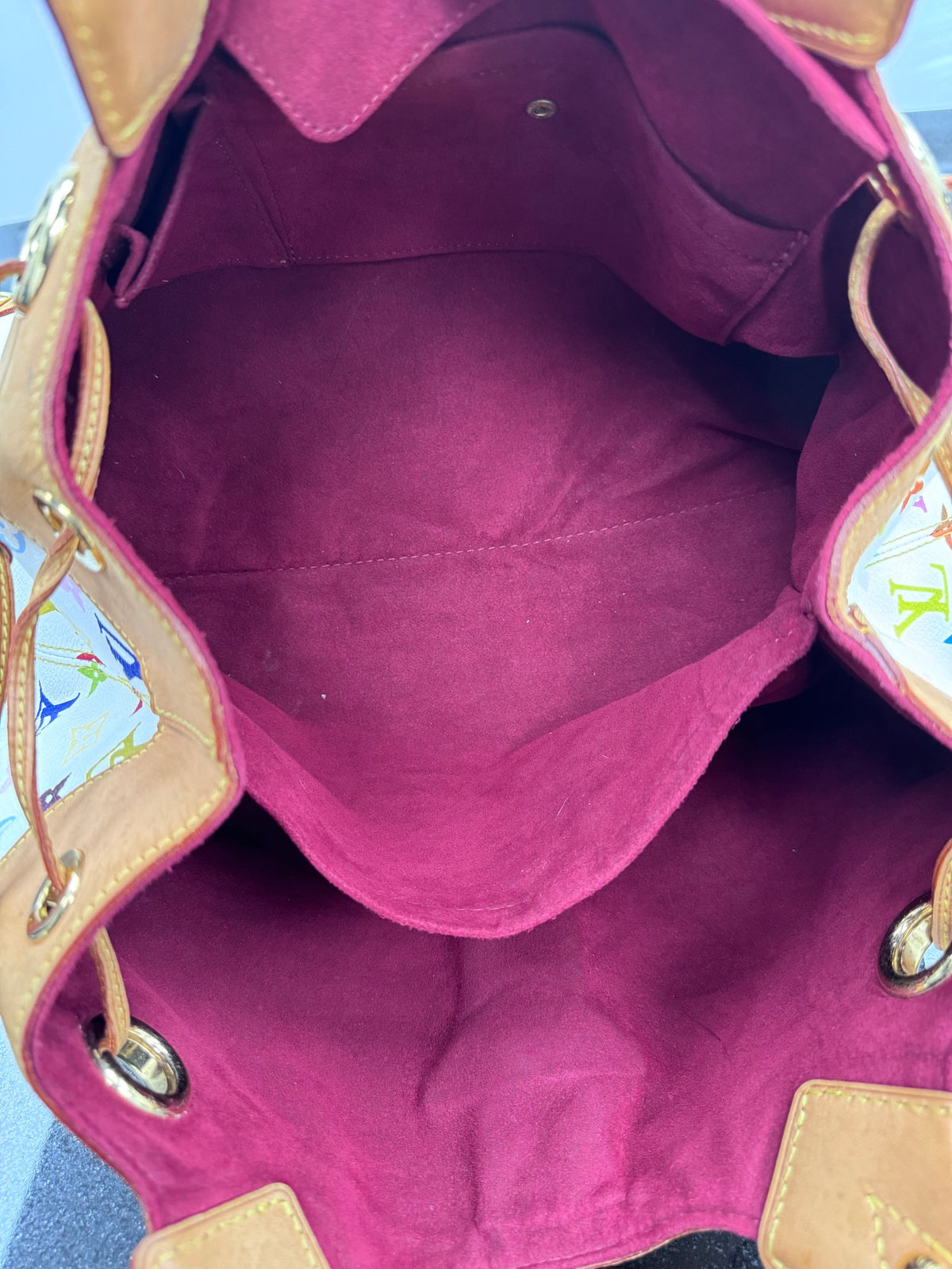 Louis Vuitton White Multicolor Monogram Ursula Bag