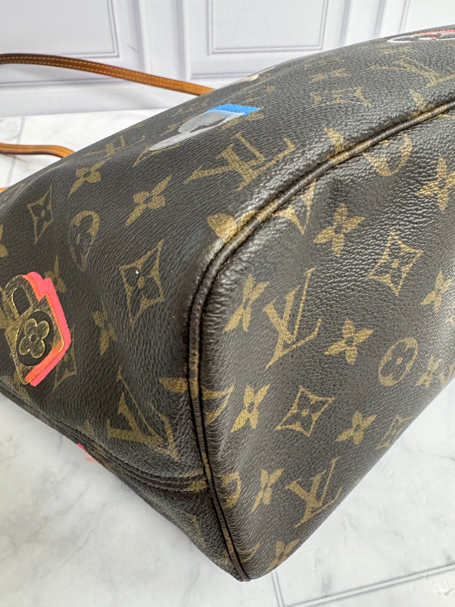 Louis Vuitton Monogram Love Lock Neverfull MM