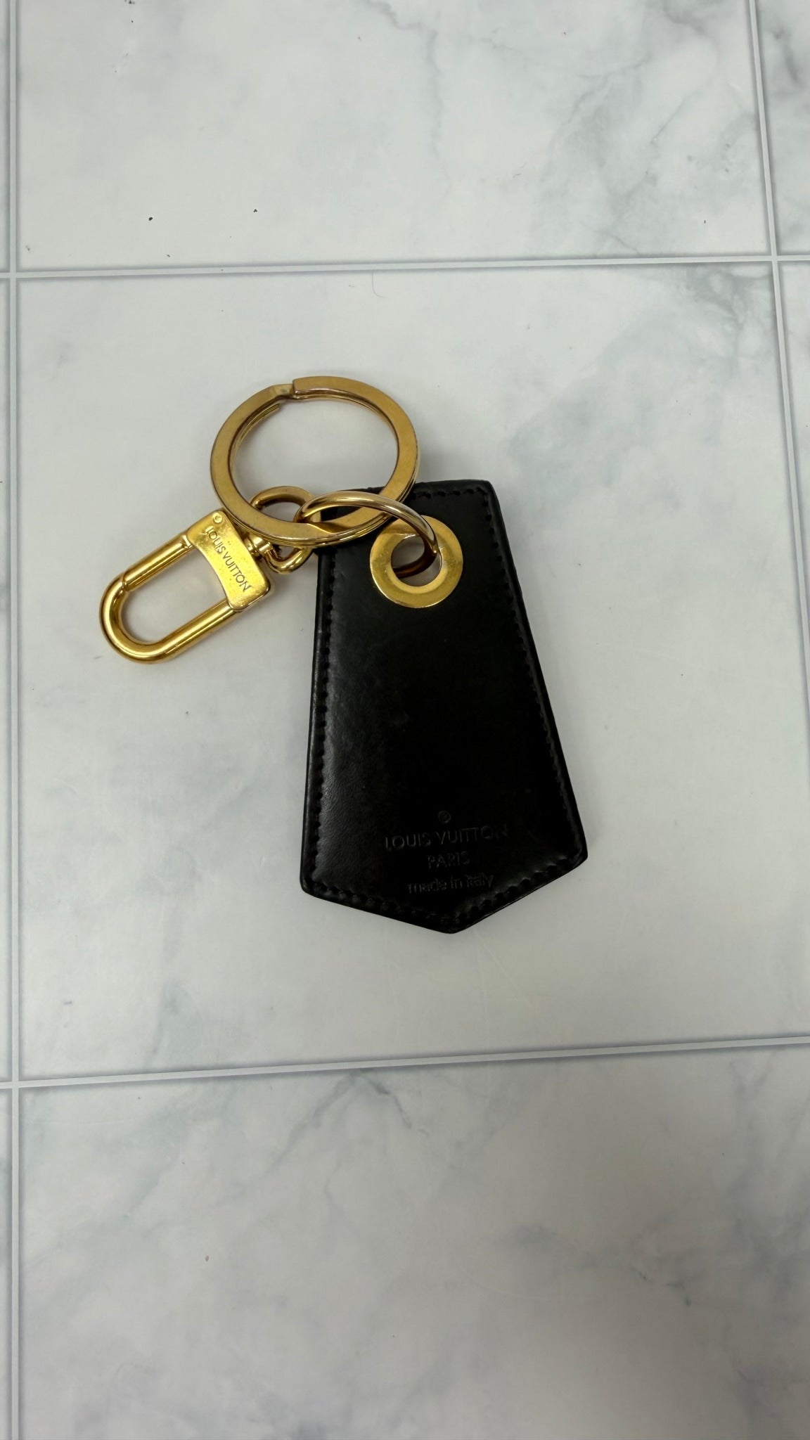 Louis Vuitton Damier Ebene Enchapepes Key Chain