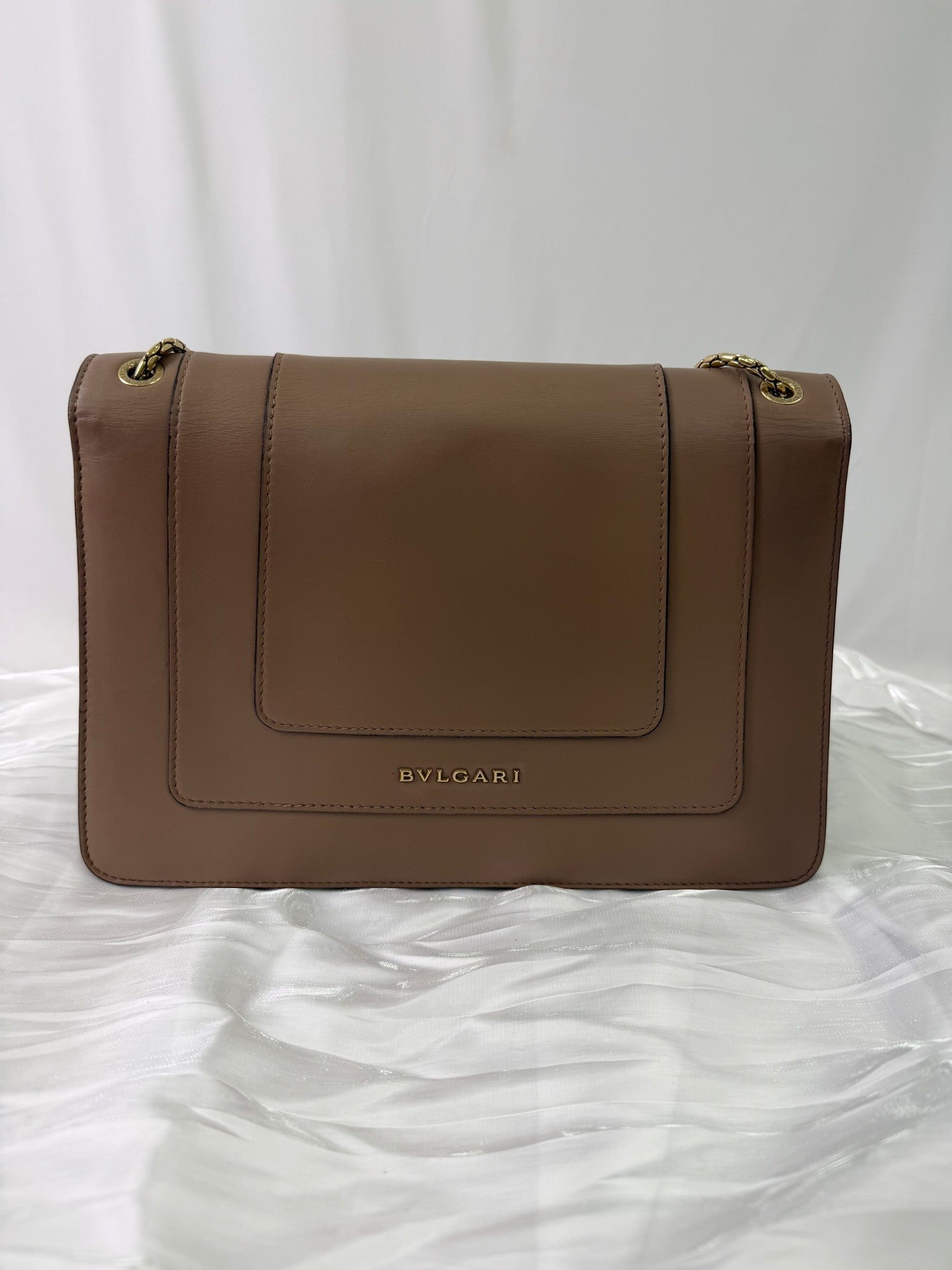 Bvlgari Brown Leather Serpenti Forever Bag