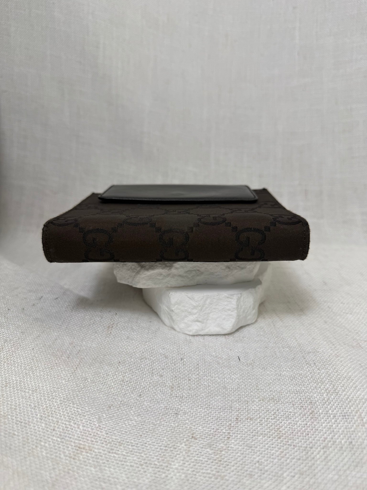 Gucci Brown Canvas Passport Agenda Cover