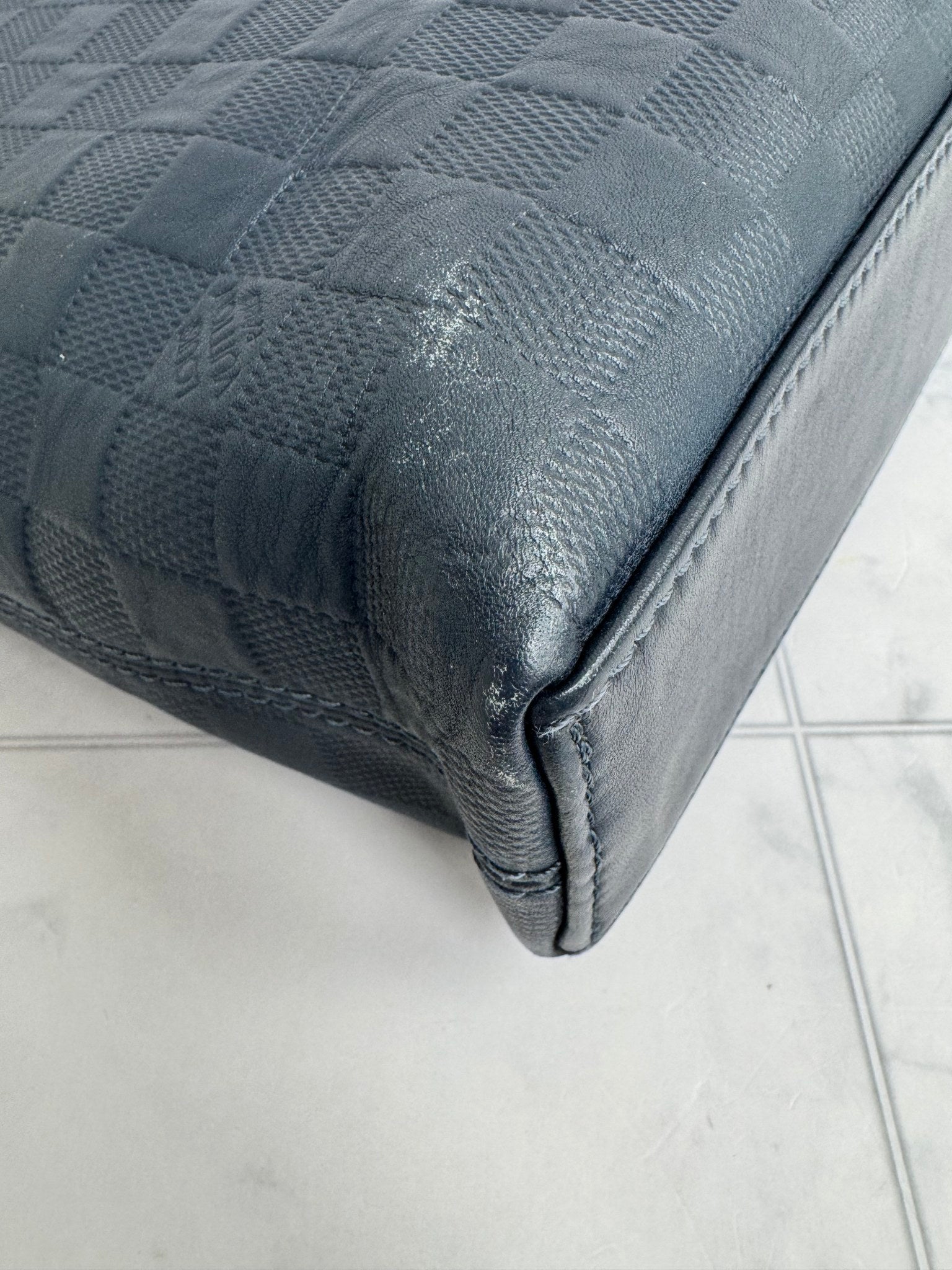 Louis Vuitton Navy Blue Damier Infini Porte-Documents Jour Briefcase