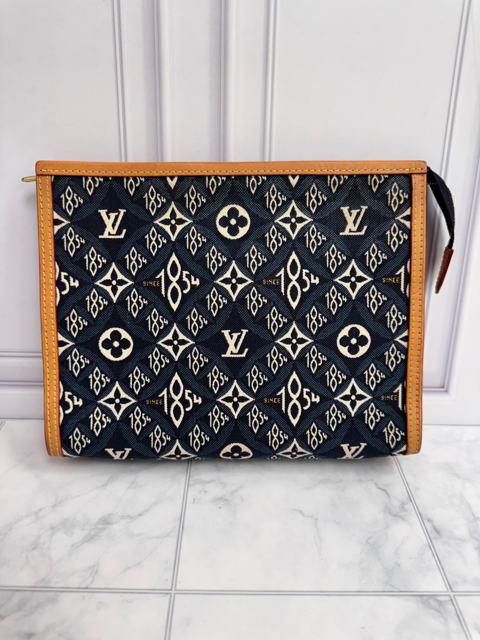 Louis Vuitton Blue Jacquard Monogram Since 1854 Toiletry Pouch 26