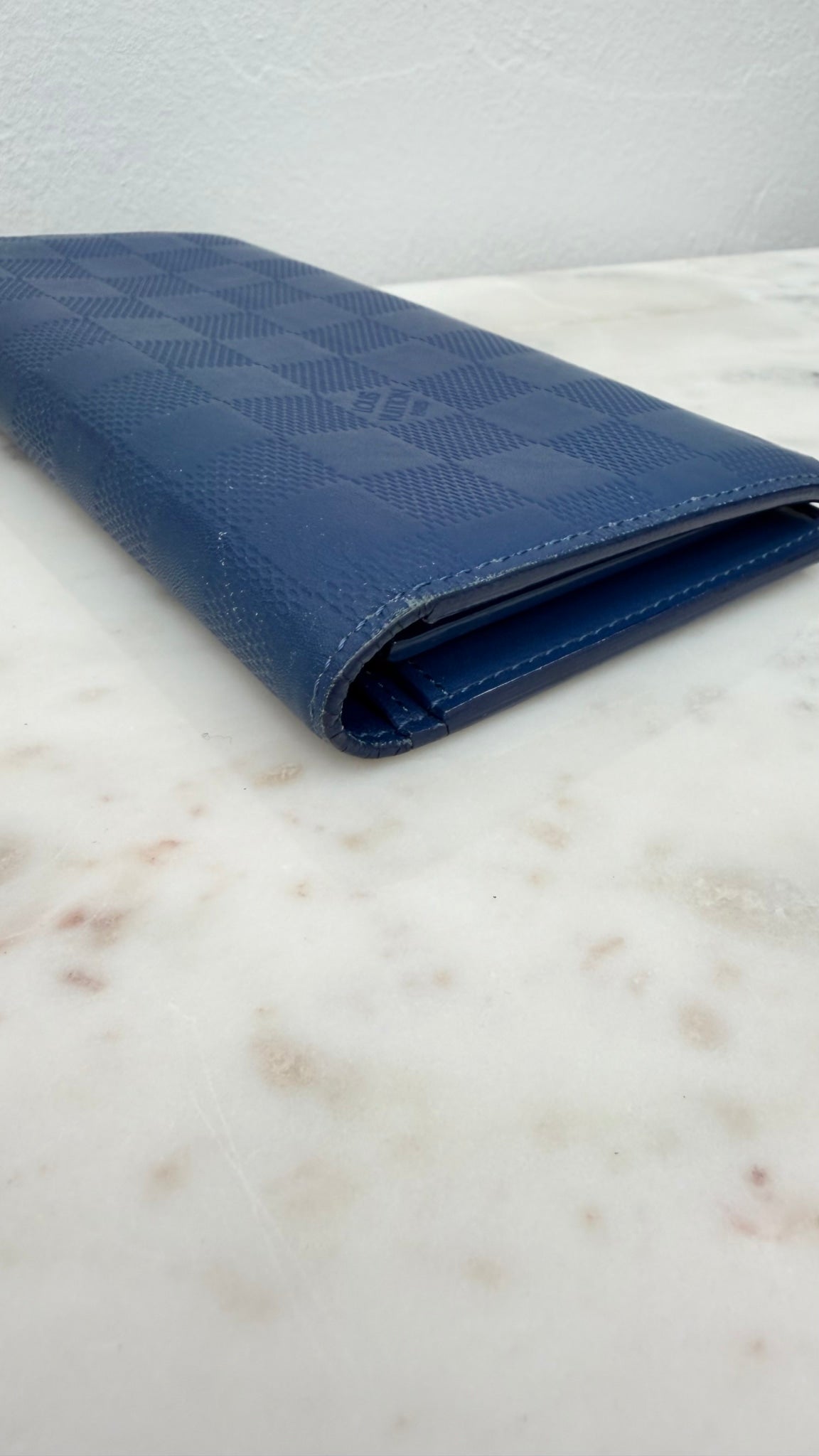 Louis Vuitton Cobalt Damier Infini Brazza Wallet