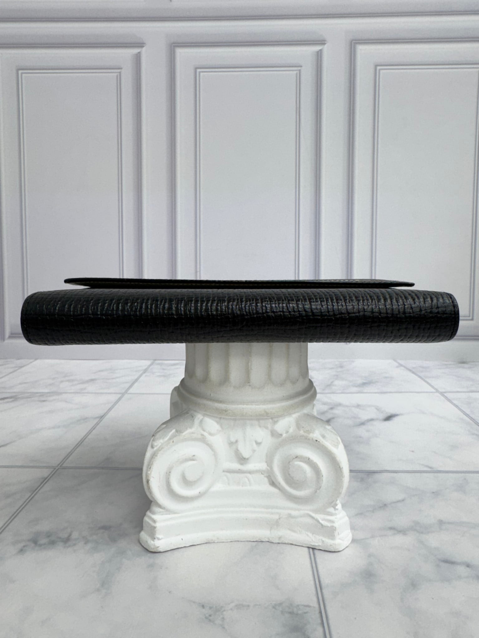 Loewe Black Grained Leather Long Wallet