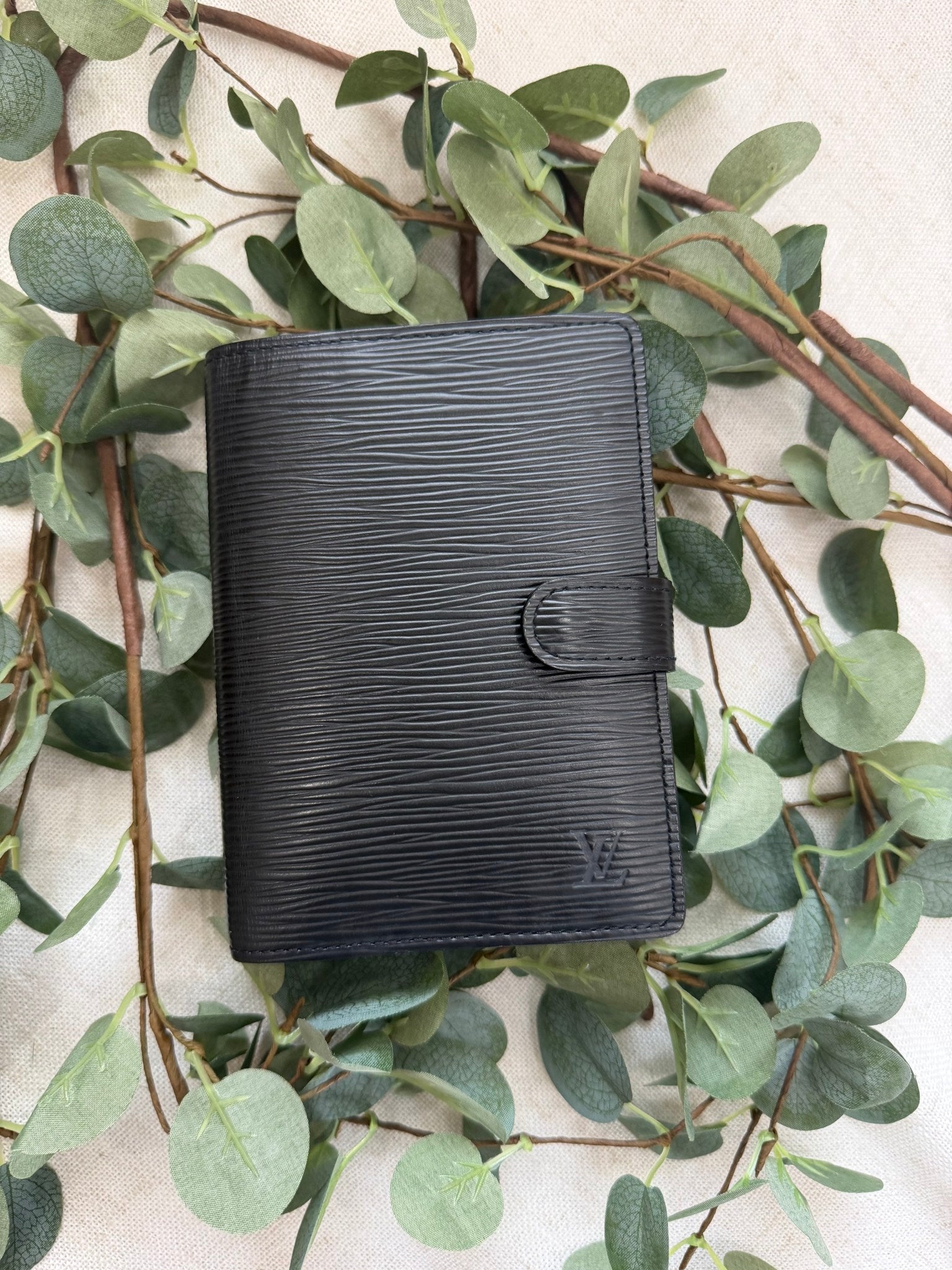Louis Vuitton Black Epi Leather Passport Agenda PM