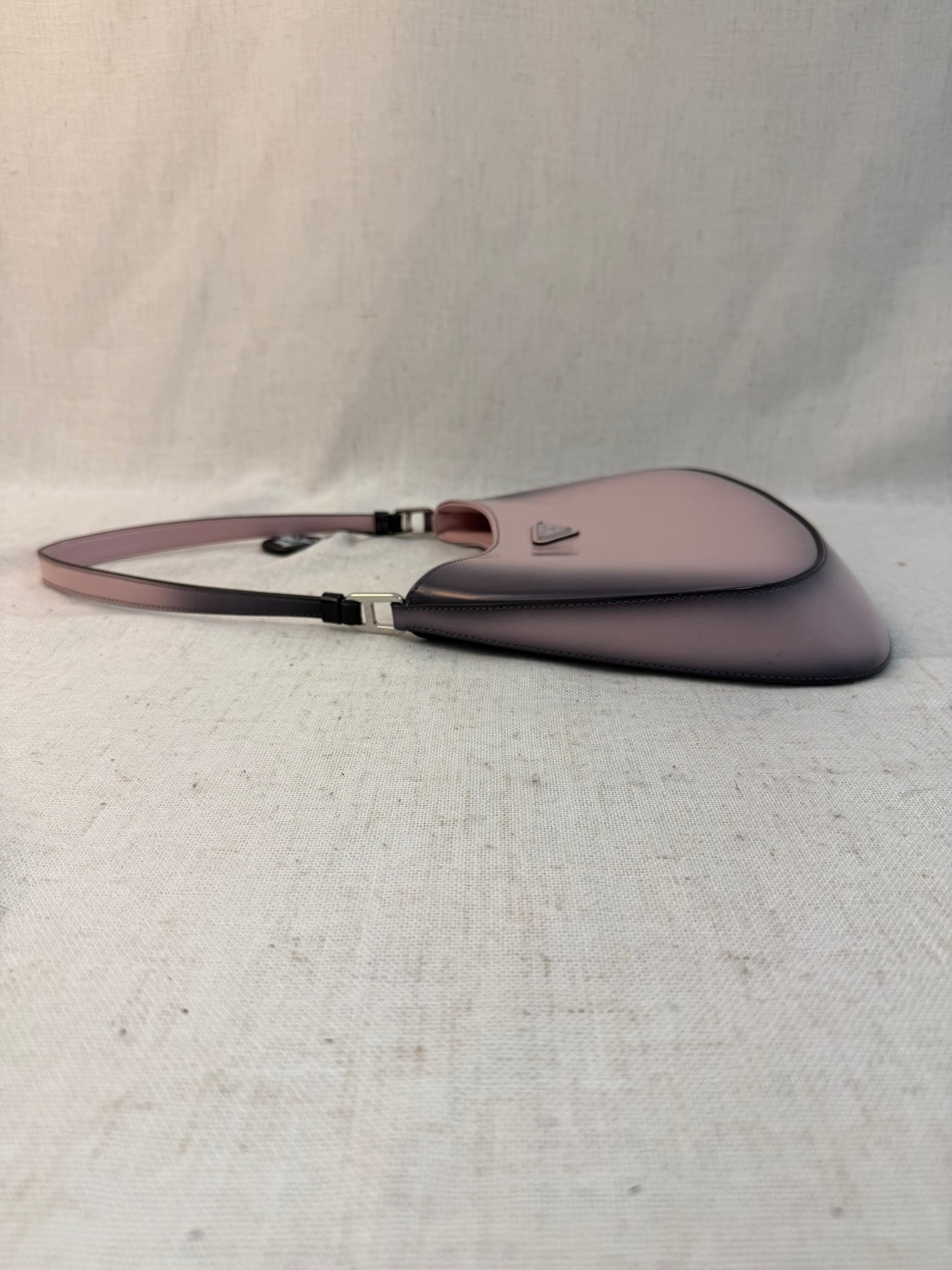 Prada Pink Ombre Patent Leather Cleo Shoulder Bag