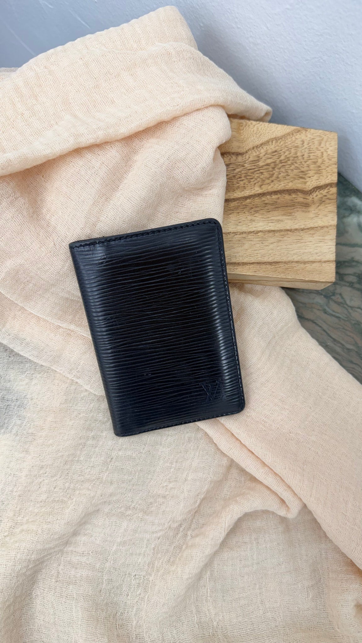 Louis Vuitton Black Epi Leather Pocket Organizer