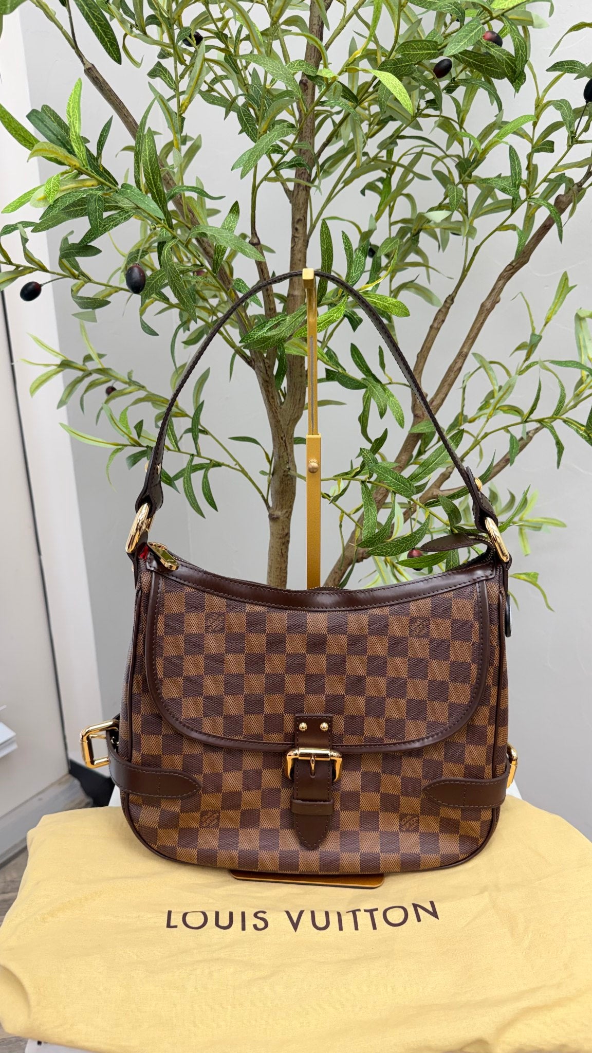 LIKE NEW - Louis Vuitton Damier Ebene Highbury Shoulder Bag
