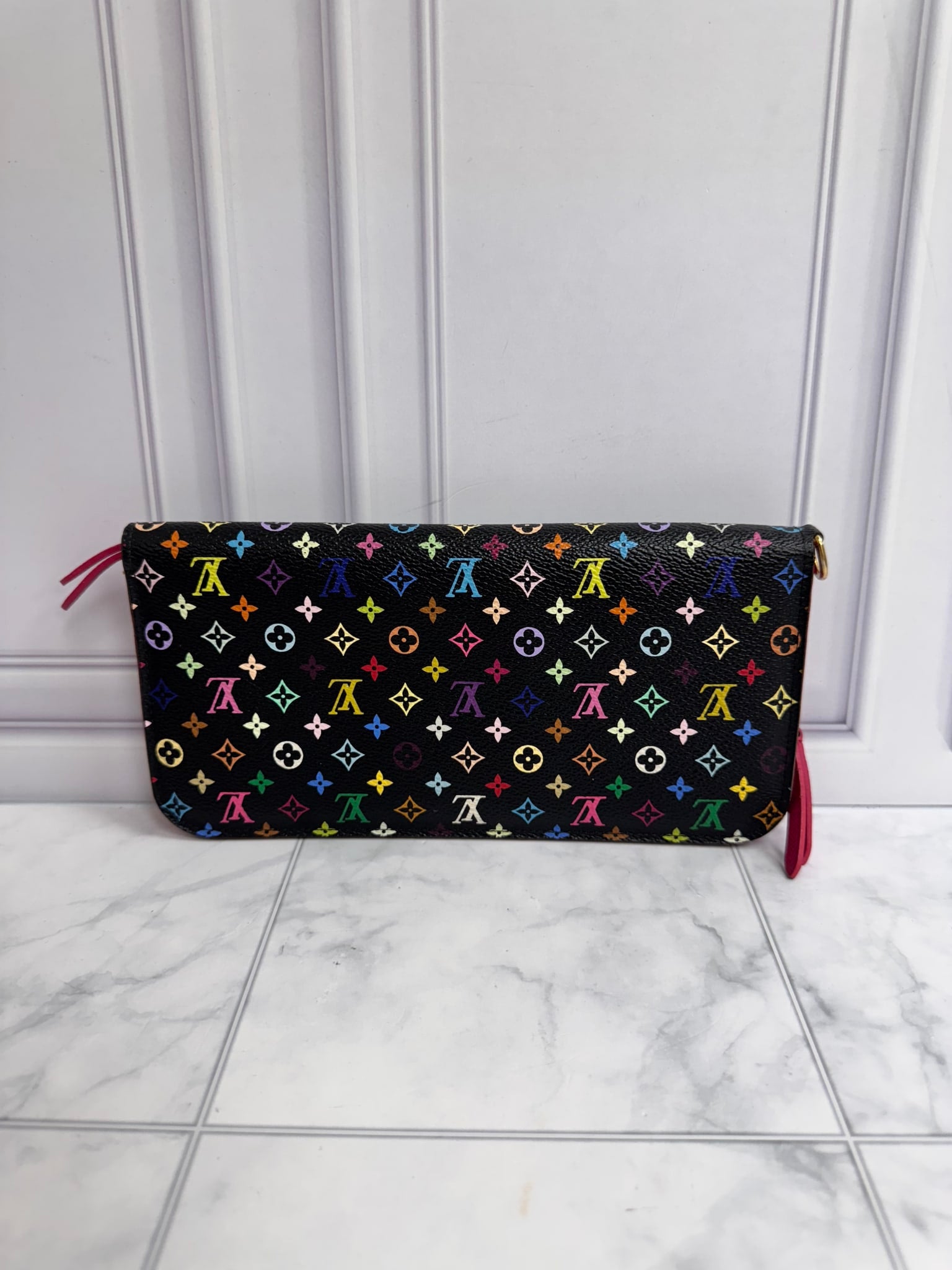 Louis Vuitton Black Multicolor Insolite Long Wallet