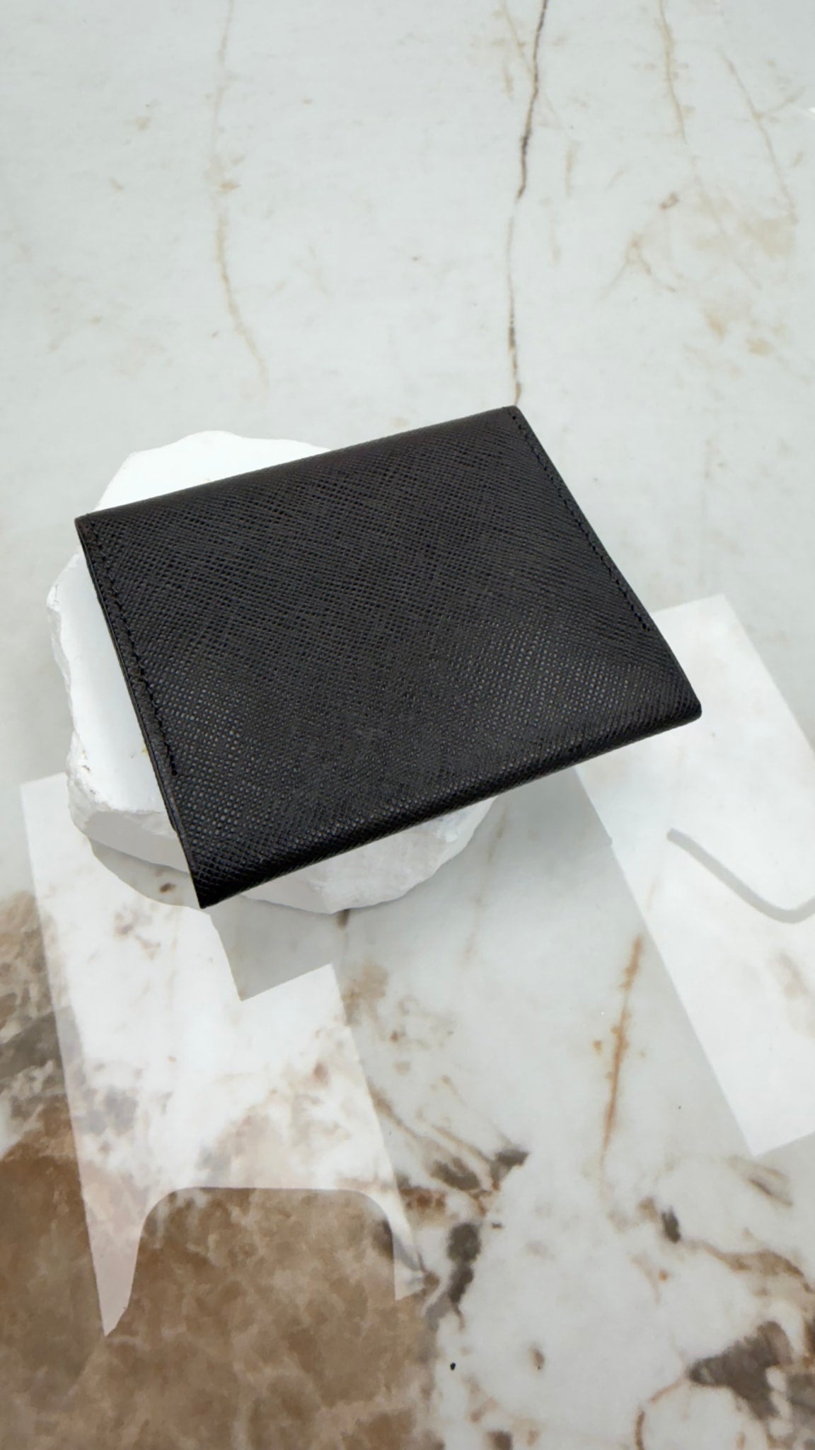 Burberry Brown Leather & Novacheck Coin Case