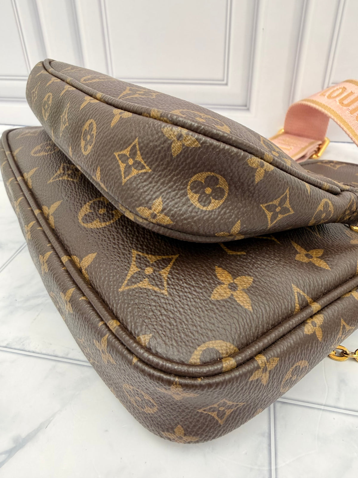 Louis Vuitton Monogram Multi Pochette Accessories Rose Clair Crossbody