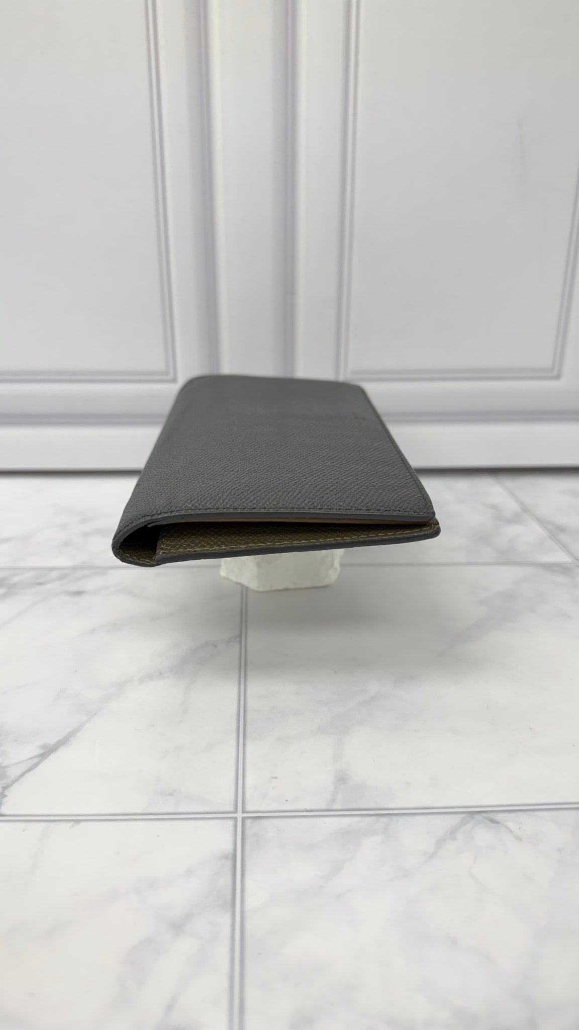 Givenchy Grey Leather Long Bifold Wallet