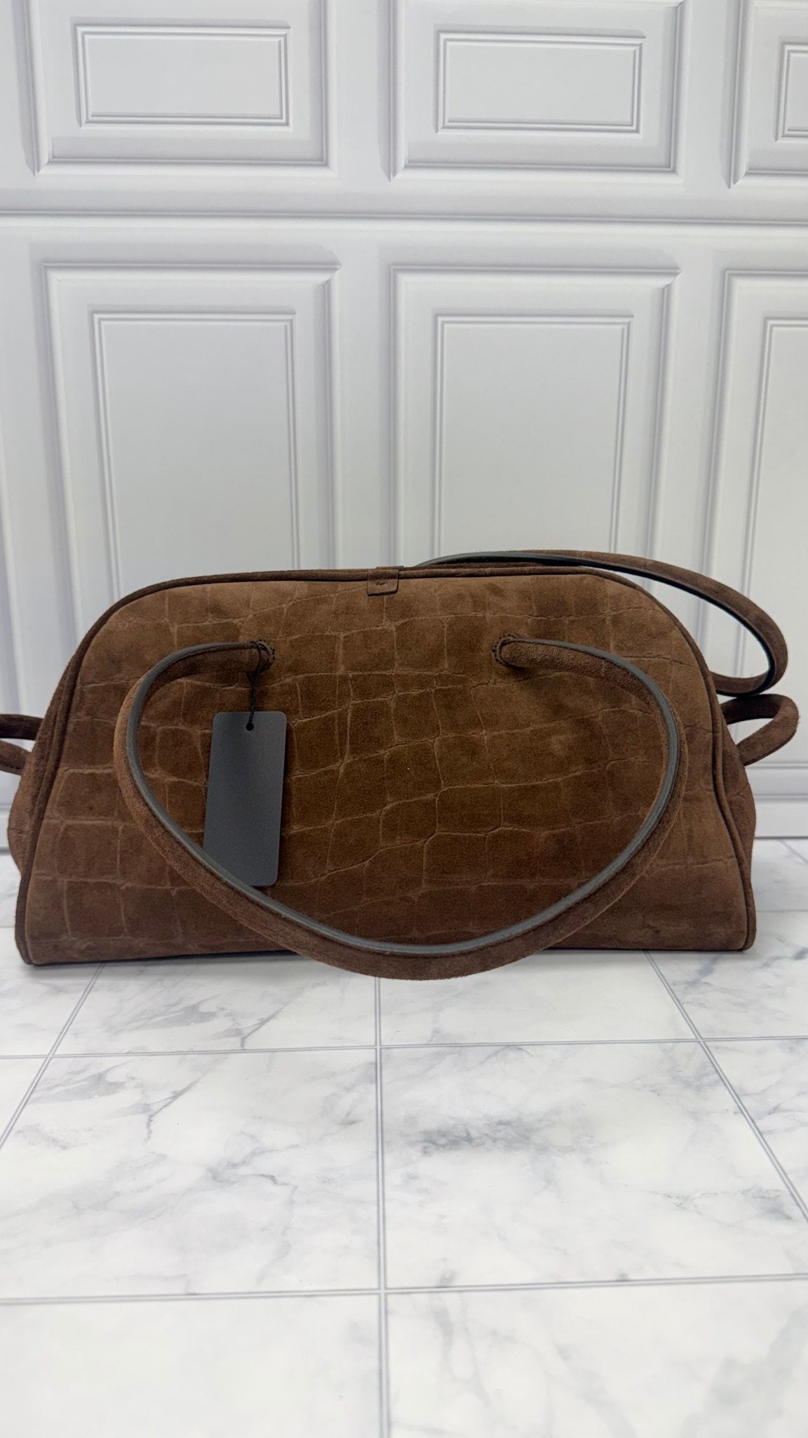 BRAND NEW - Jacquemus Brown Suede Leather Le Turismo Shoulder Bag