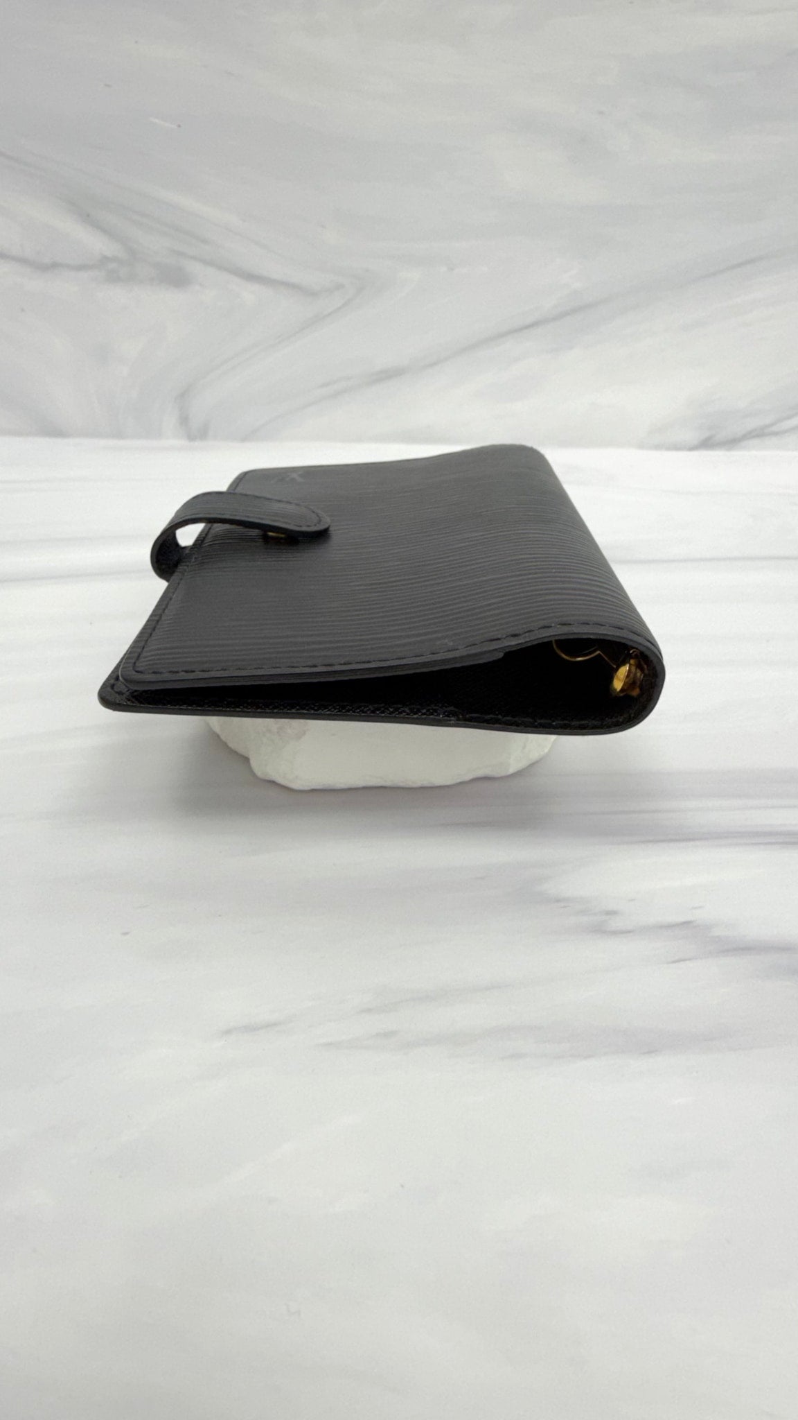 Louis Vuitton Black Epi Leather Passport Agenda Cover PM