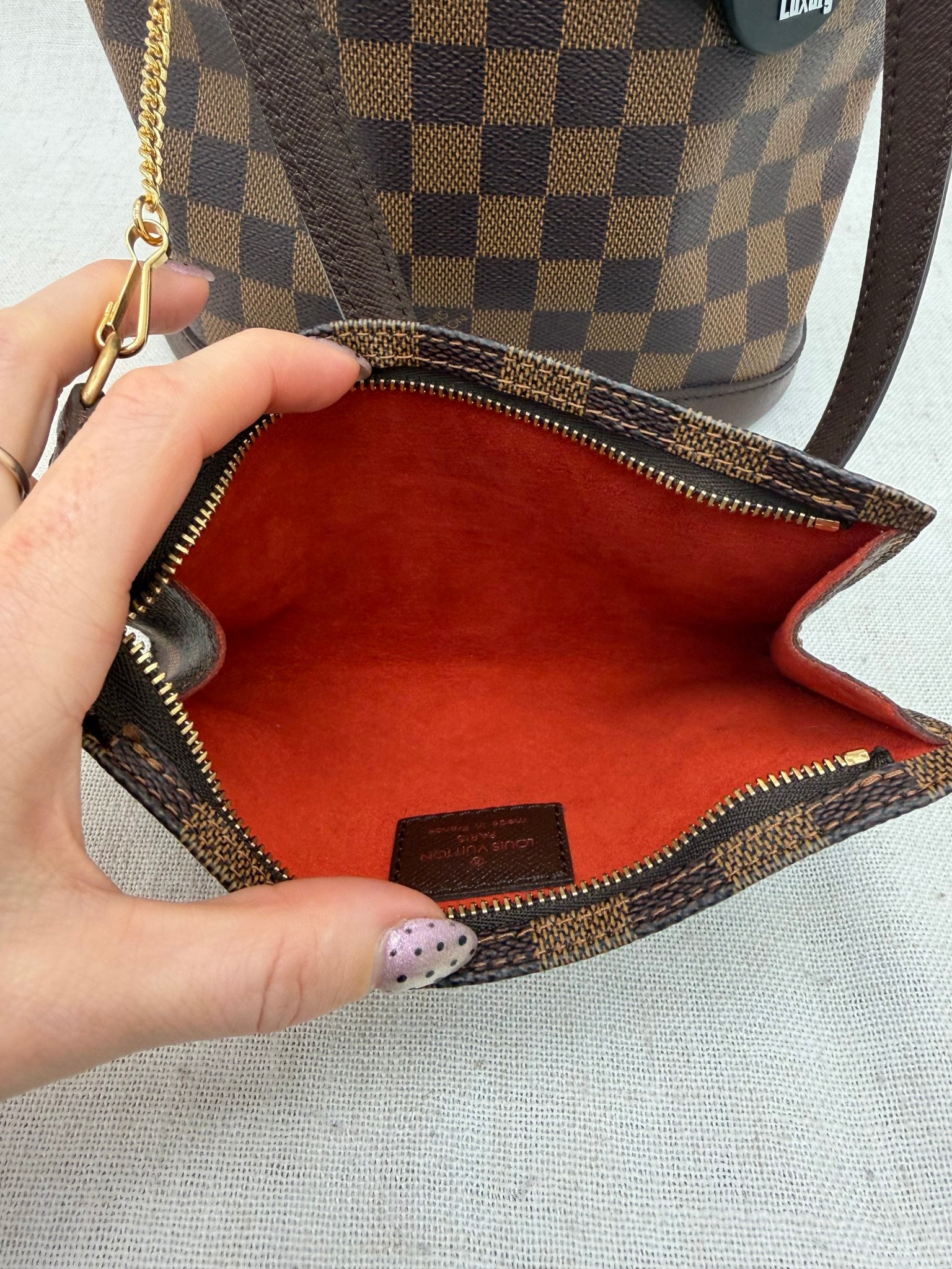 Louis Vuitton Damier Ebene Marais Bucket Bag