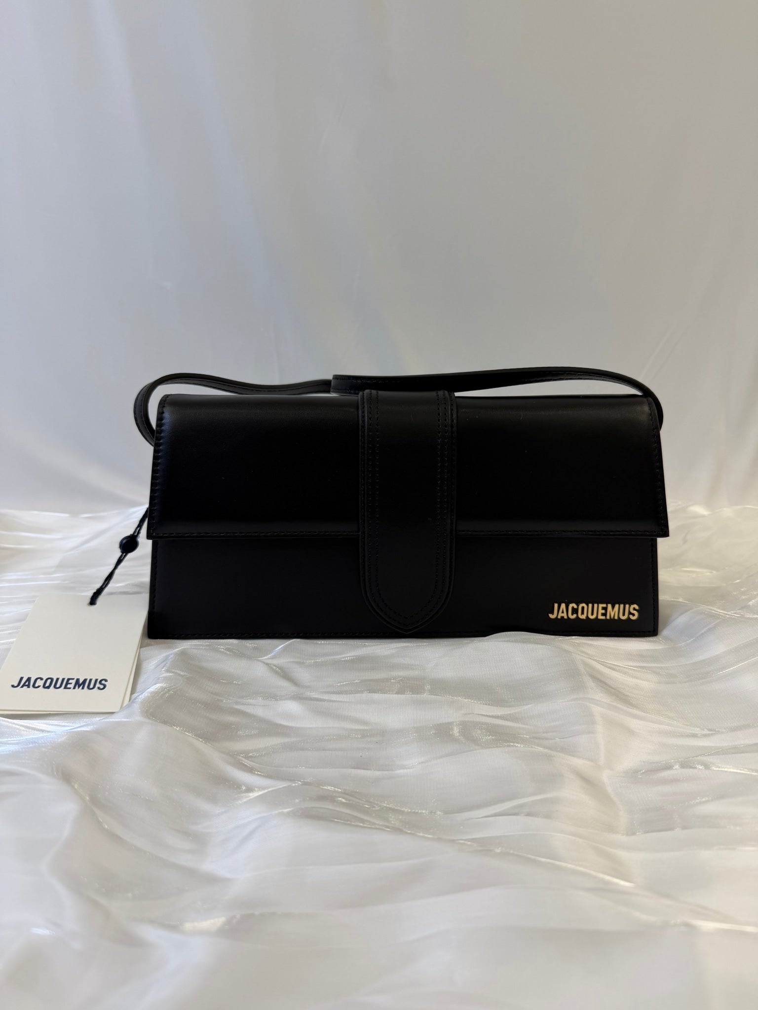 BRAND NEW- Jacquemus Black Leather Le Grand Bambino Bag