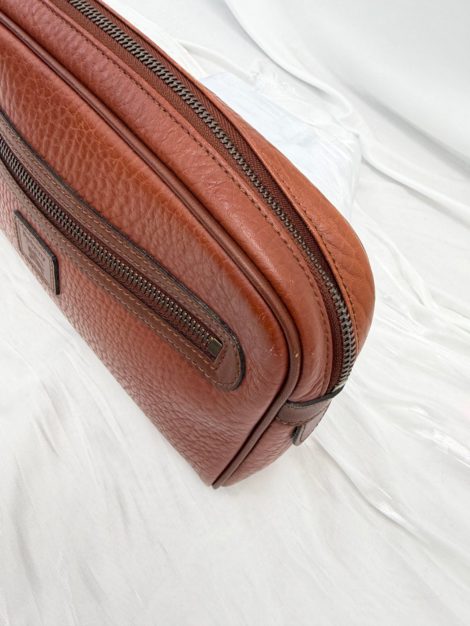 Burberry Vintage Brown Leather Pouch