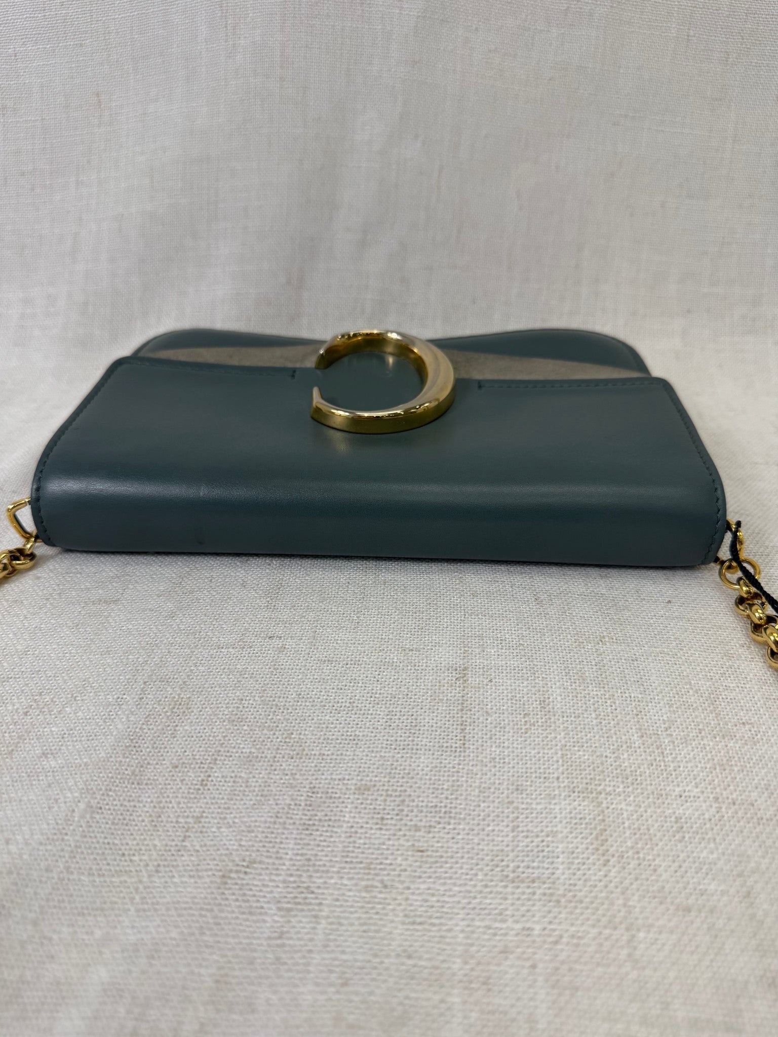 Chloe Blue Leather Shoulder Bag