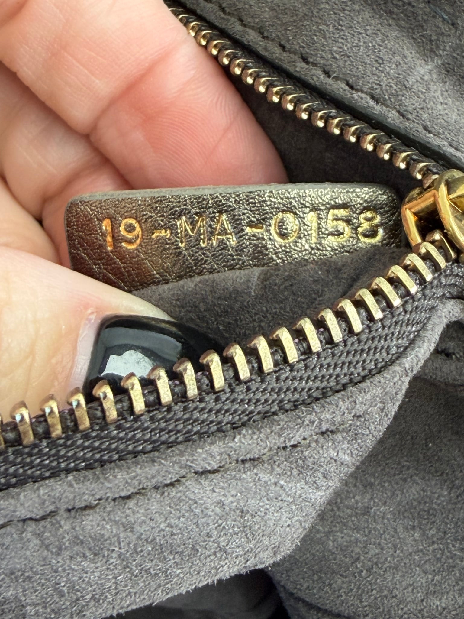 Christian Dior Metallic Bronze Grained Calfskin Crossbody