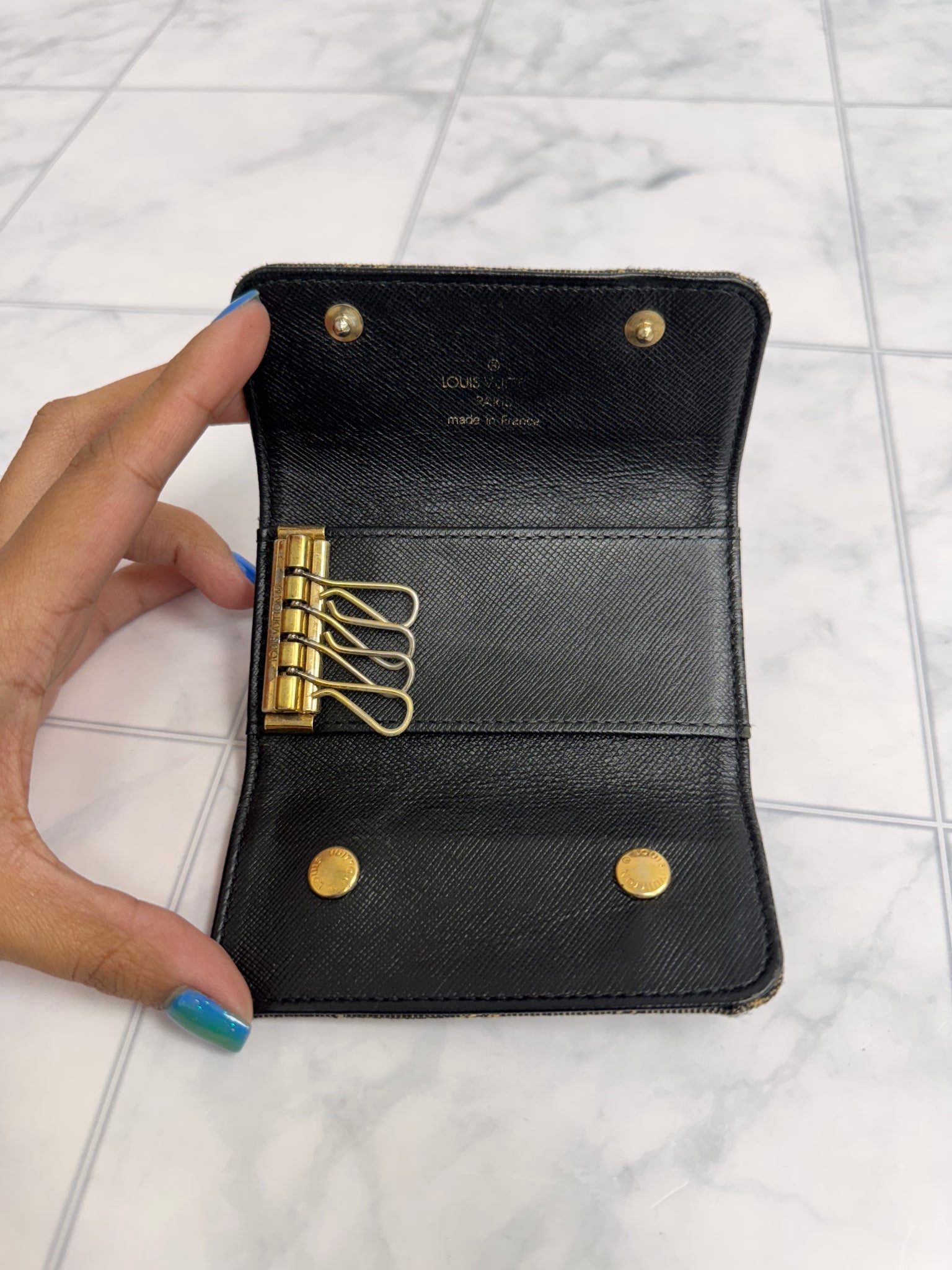 Louis Vuitton Denim Monogram Key Holder