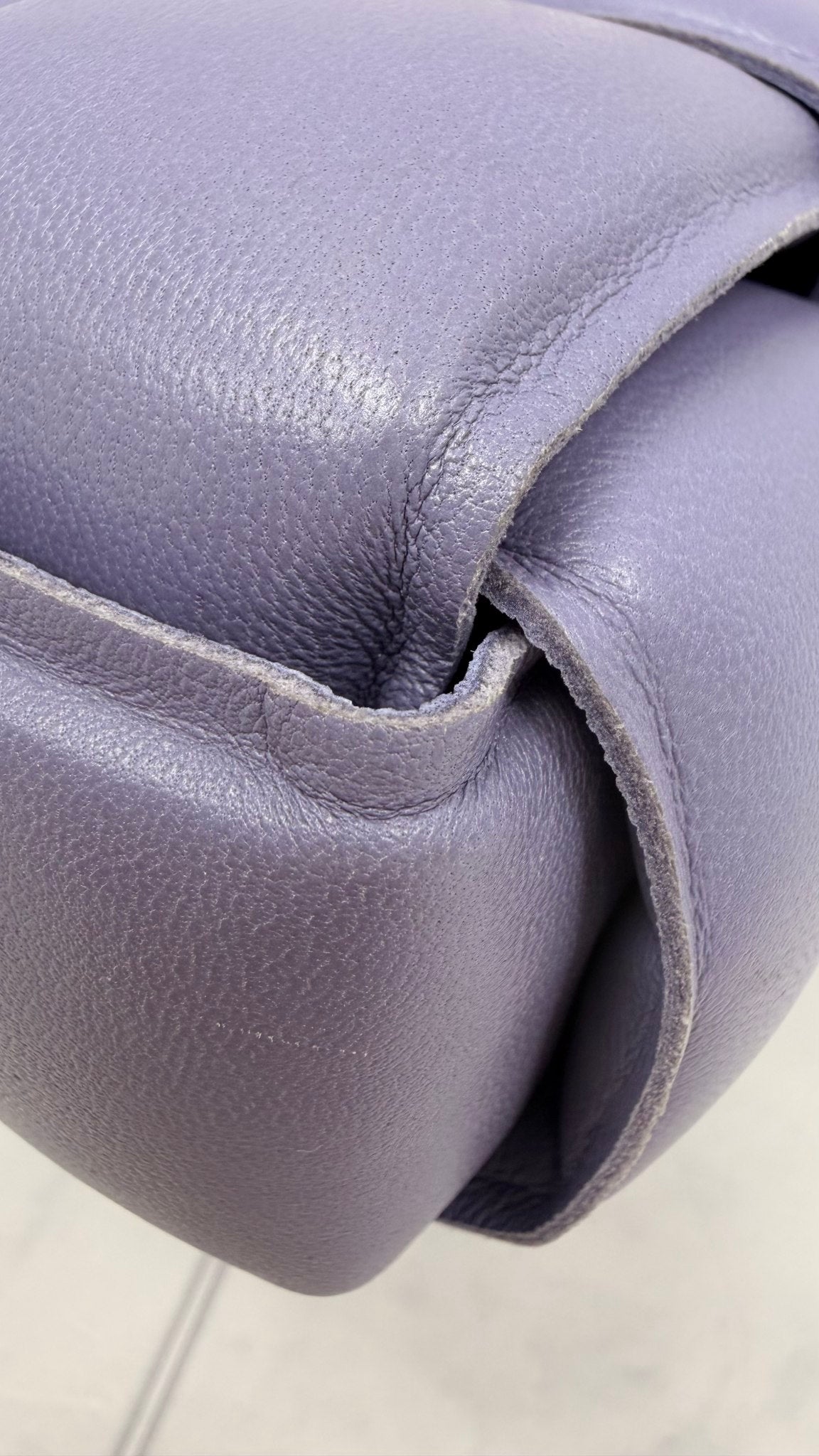 Bottega Veneta Purple Lambskin Leather Padded Chain Cassette Bag