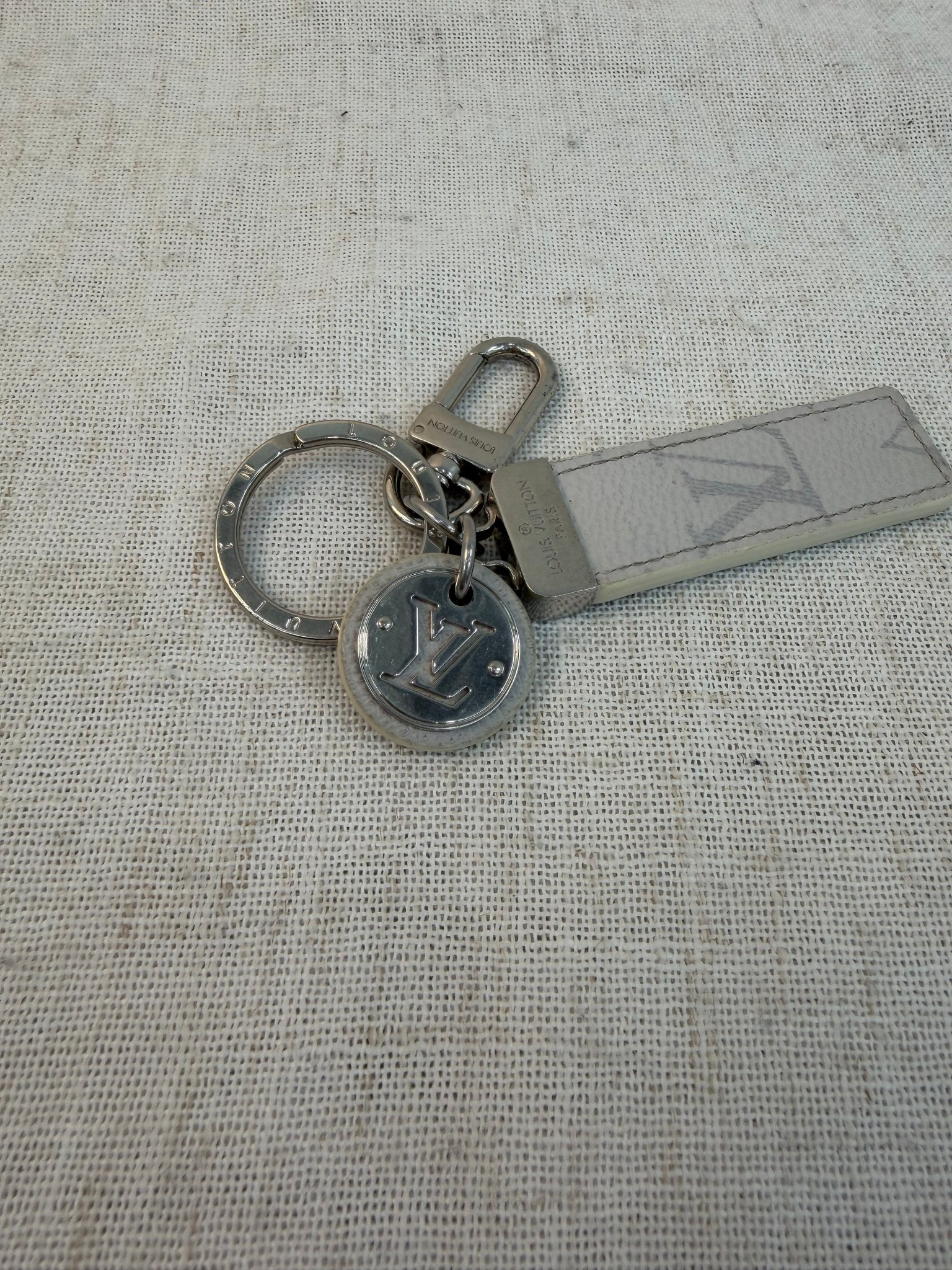 Louis Vuitton White Neo Club Bag Charm