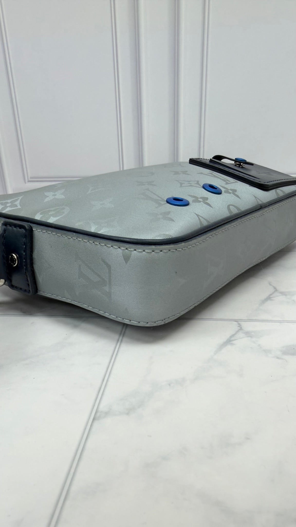 Louis Vuitton Silver Monogram Satellite Alpha Messenger Bag