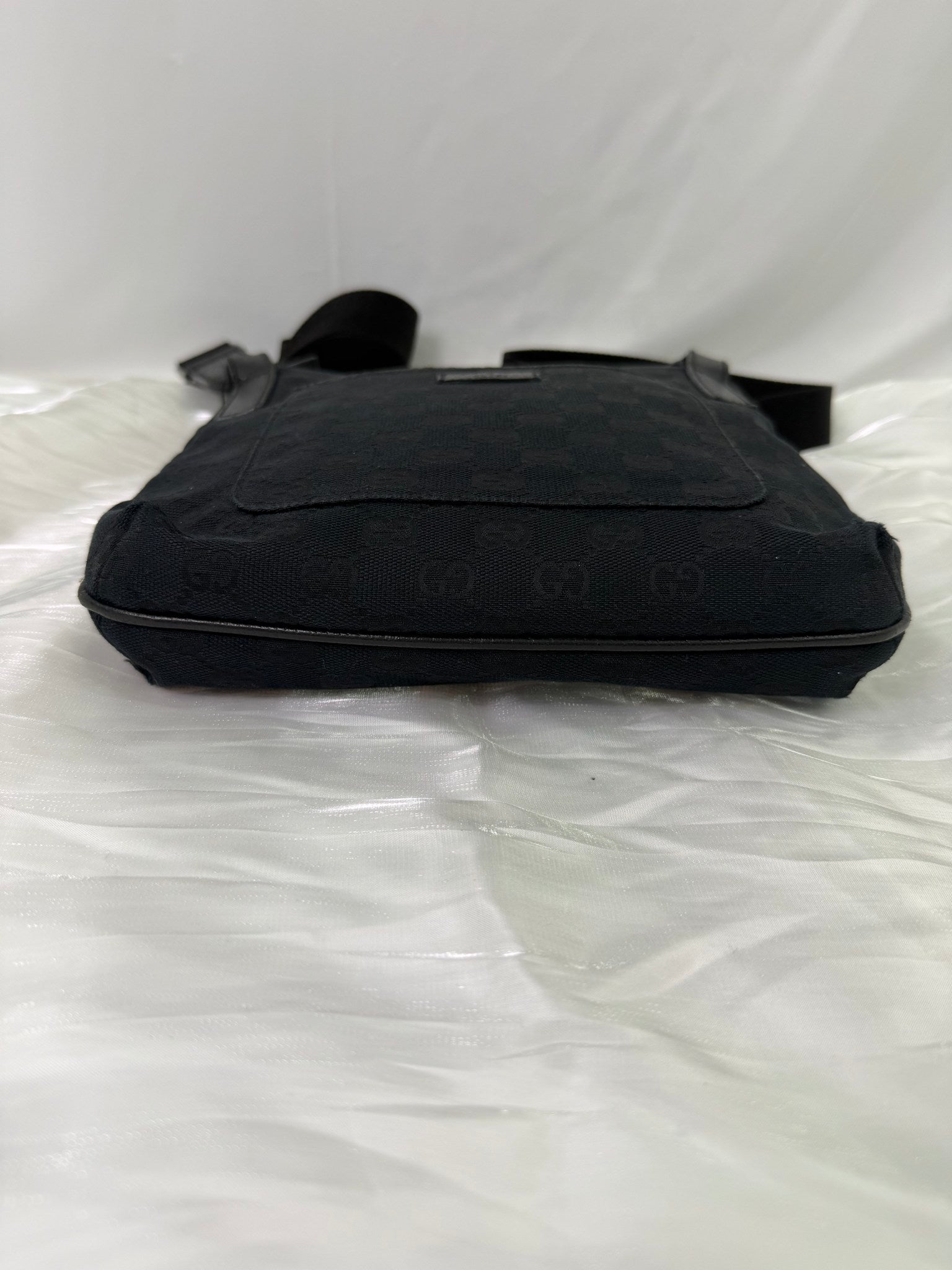 Gucci Black Canvas Messenger Bag