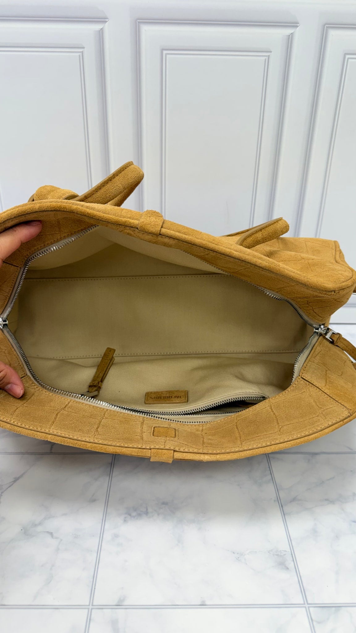 BRAND NEW - Jacquemus Camel Suede Leather Le Turismo Shoulder Bag