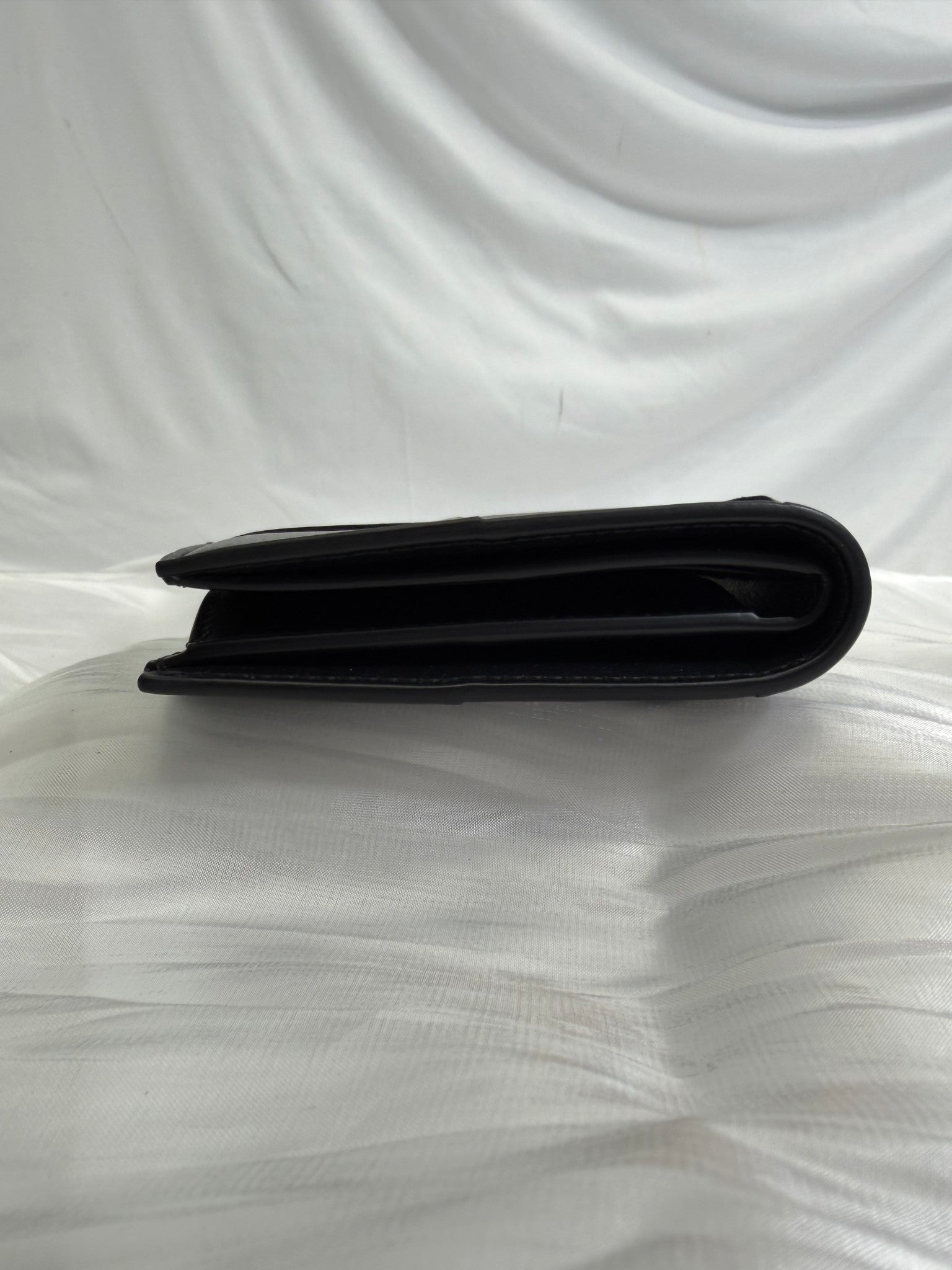 Bottega Veneta Black Leather Cassette Bifold Wallet