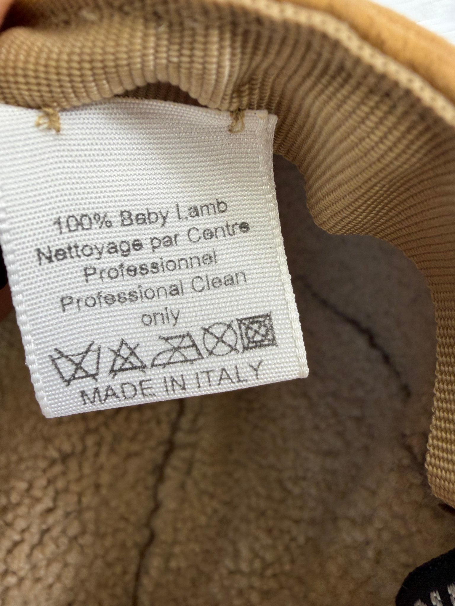 Chanel Tan Suede Shearling Hat