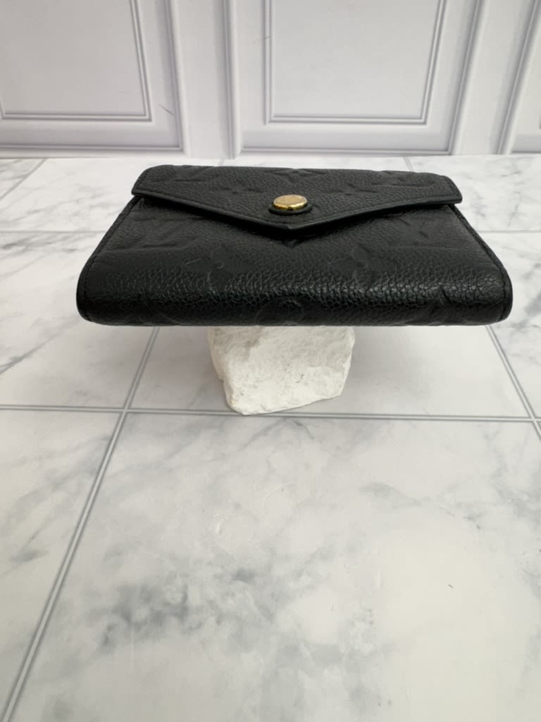 Louis Vuitton Black Empreinte Monogram Victorine Compact Wallet