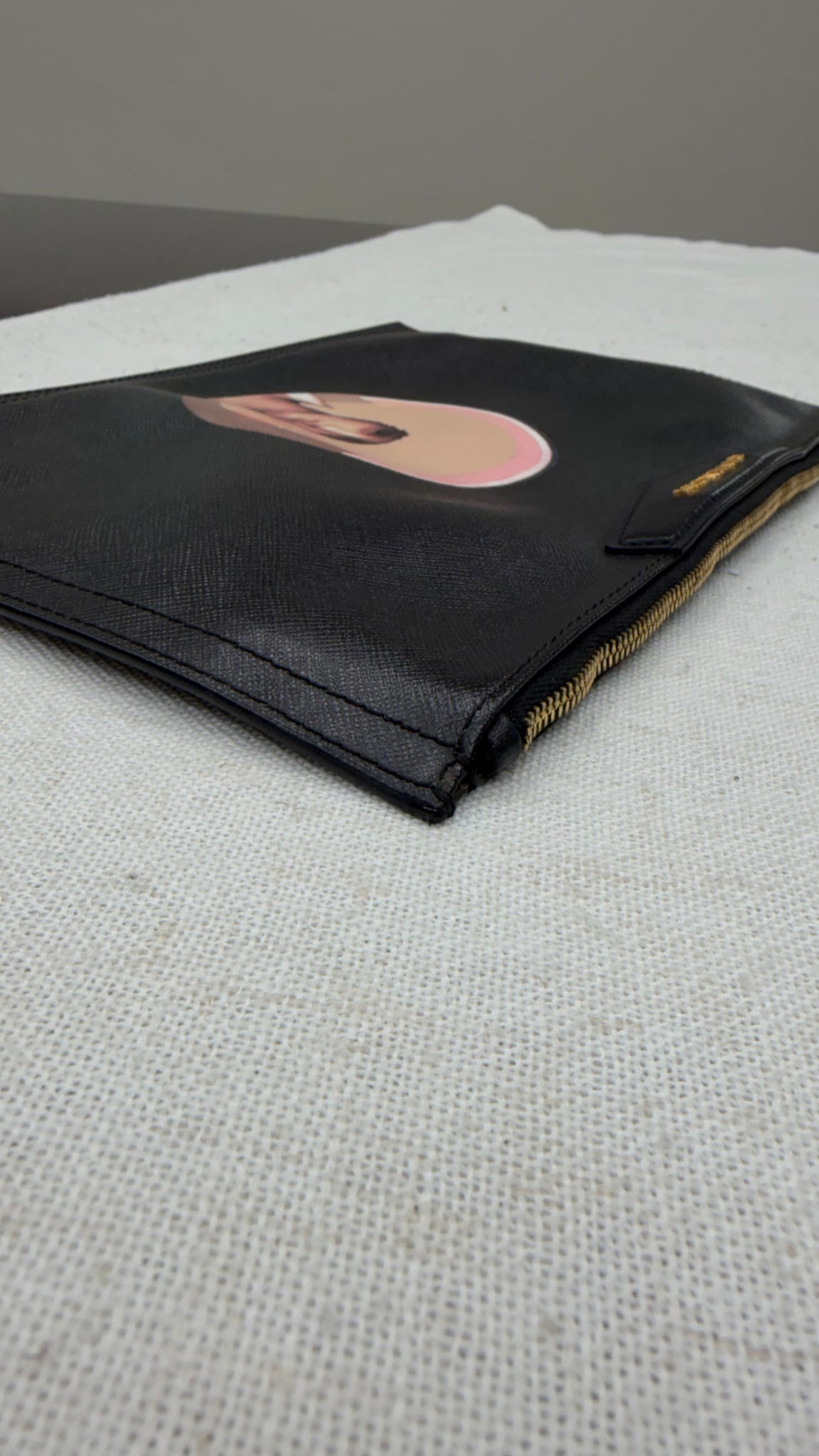 Givenchy Black Grained Leather Madonna Small Antigona Pouch