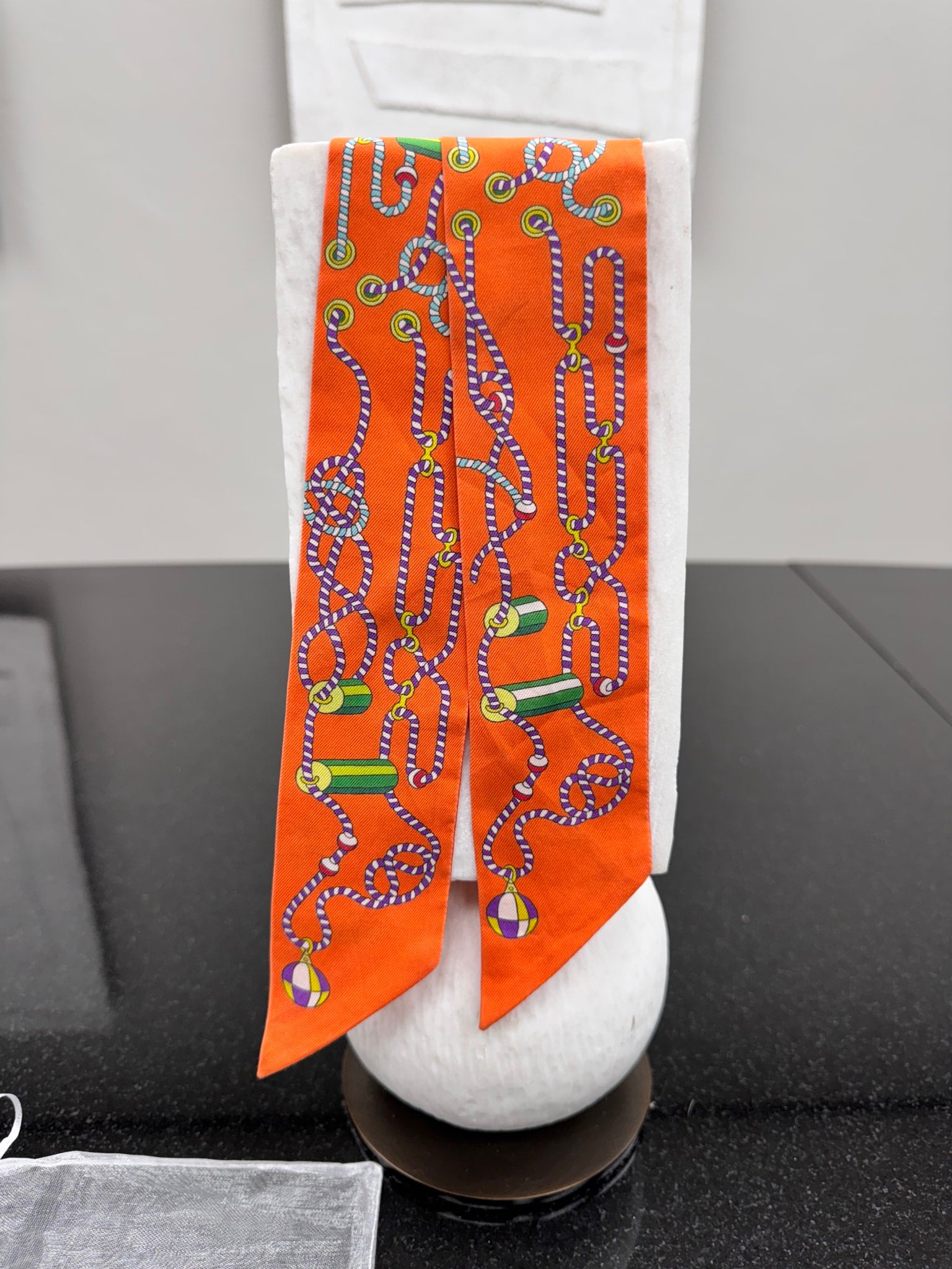 Hermes Orange And Purple Twilly