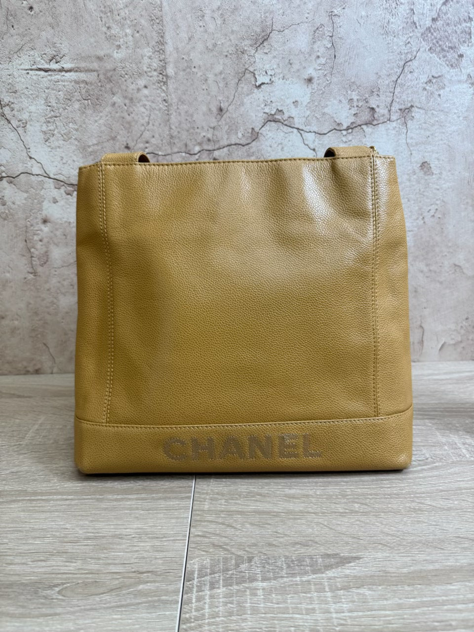 Chanel Tan Caviar Tote Bag