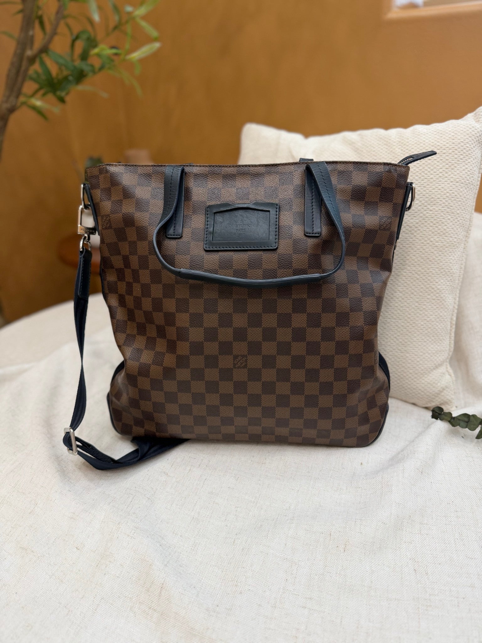 Louis Vuitton Damier Ebene Herald Tote Bag