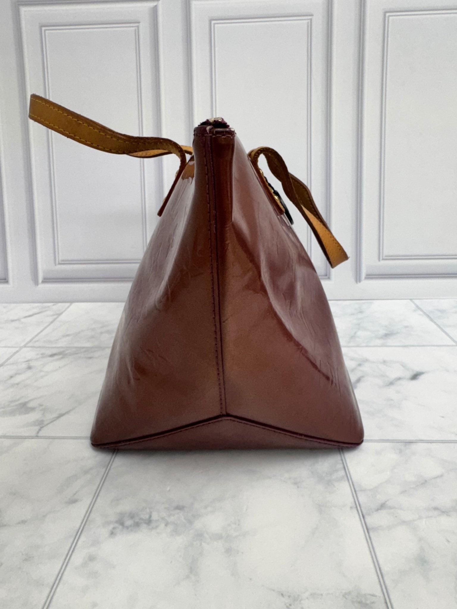 Louis Vuitton Plum Monogram Vernis Bellevue PM