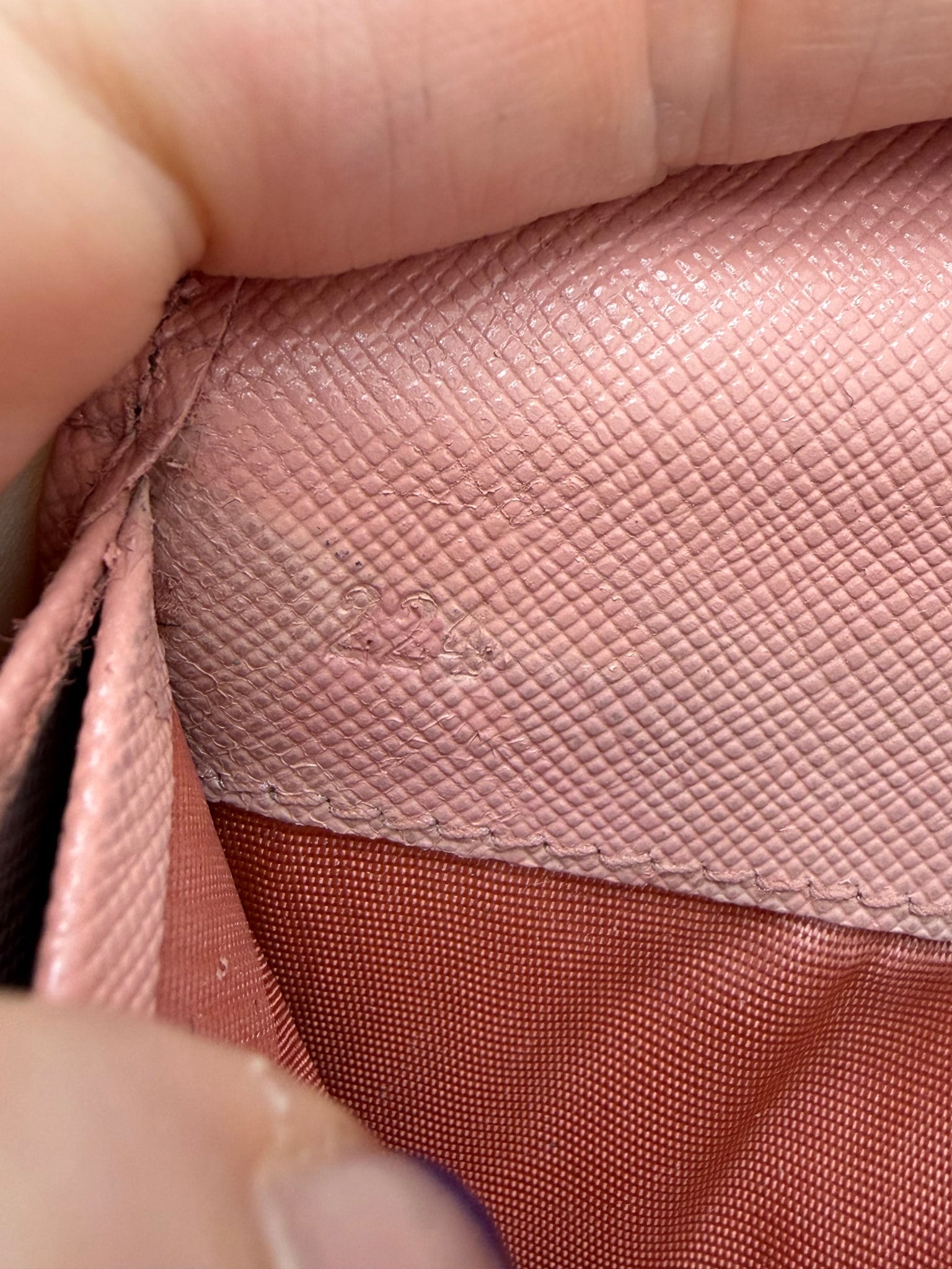 Prada Pink Saffiano Leather Bow Long Wallet