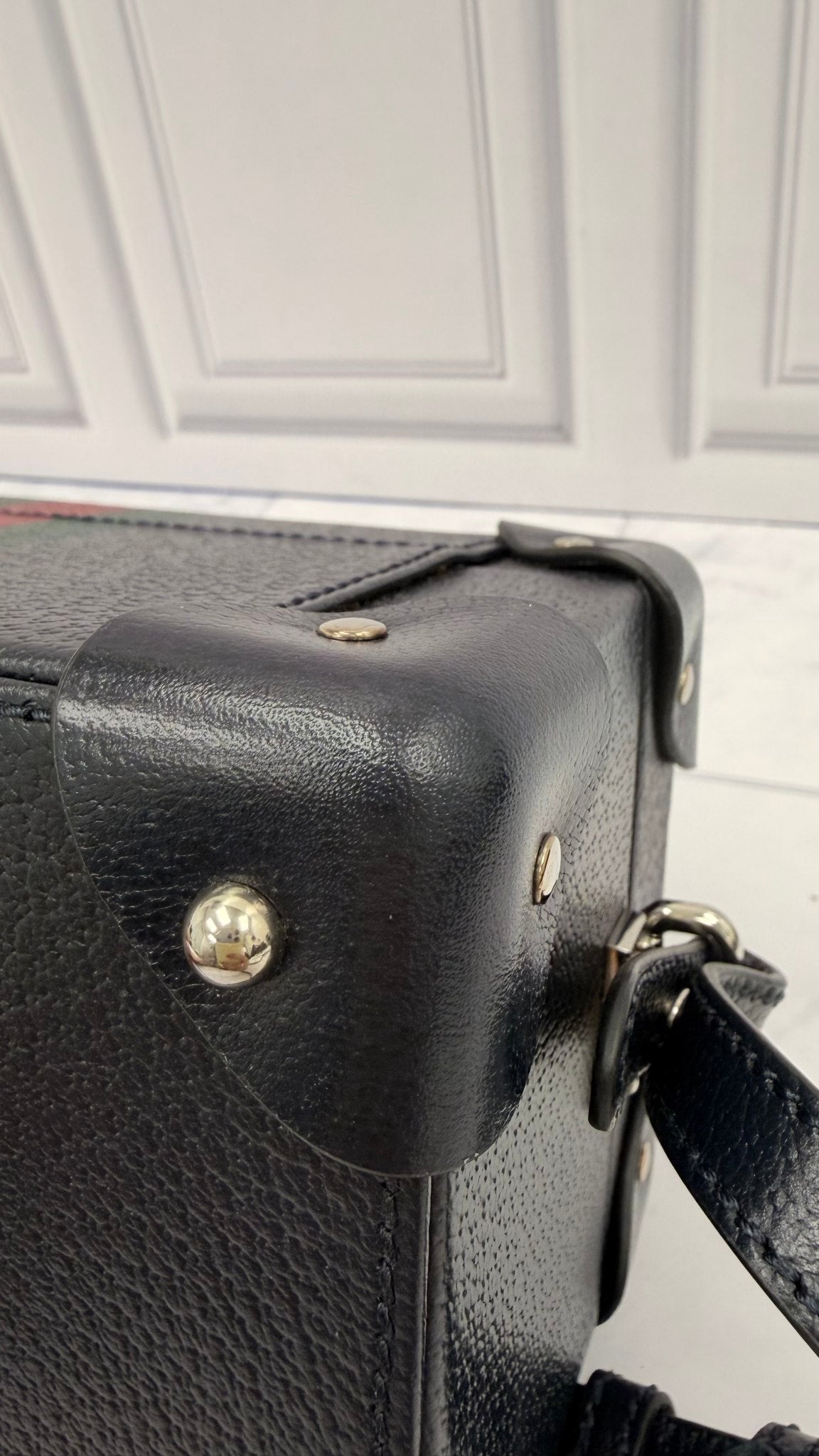 Gucci Navy Calfskin Leather Savory Watch Case