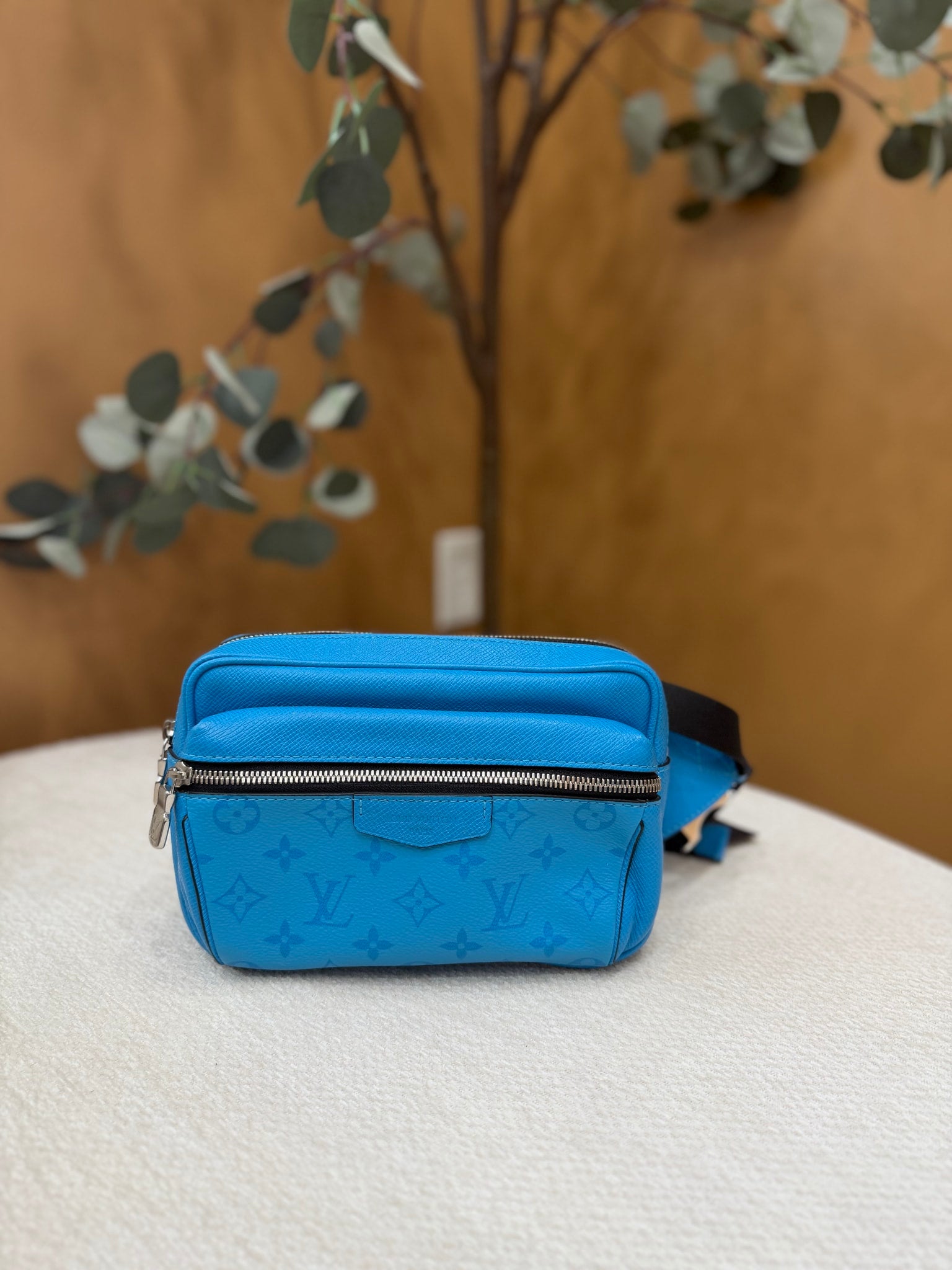 Louis Vuitton Lagoon Blue Monogram Canvas Taigarama Bum Bag