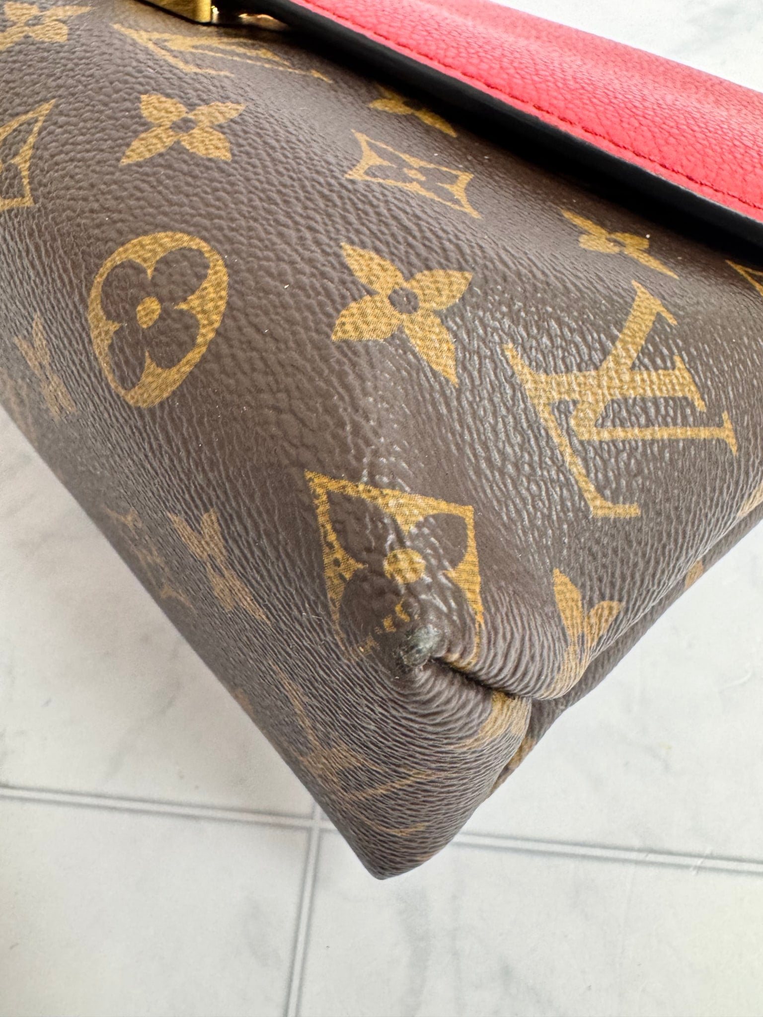 Louis Vuitton Monogram And Red Saint Placide