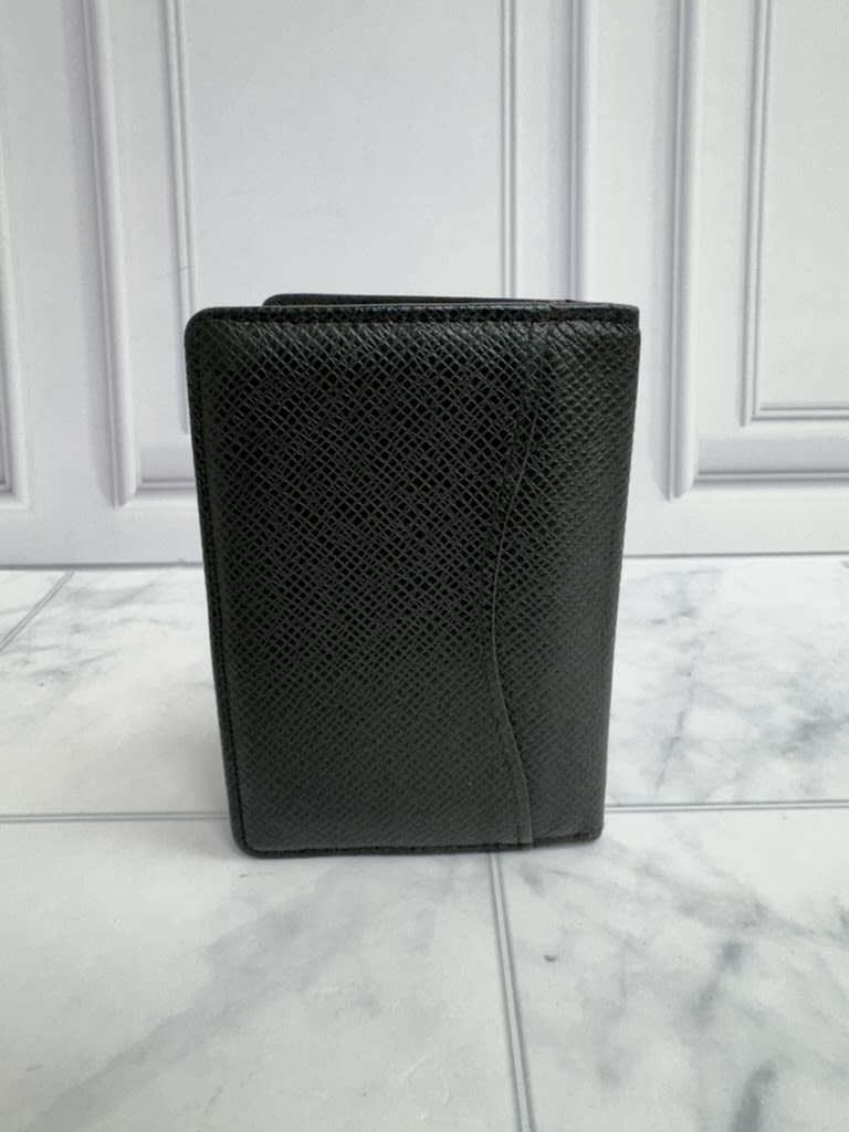 Louis Vuitton Black Taiga Card Case