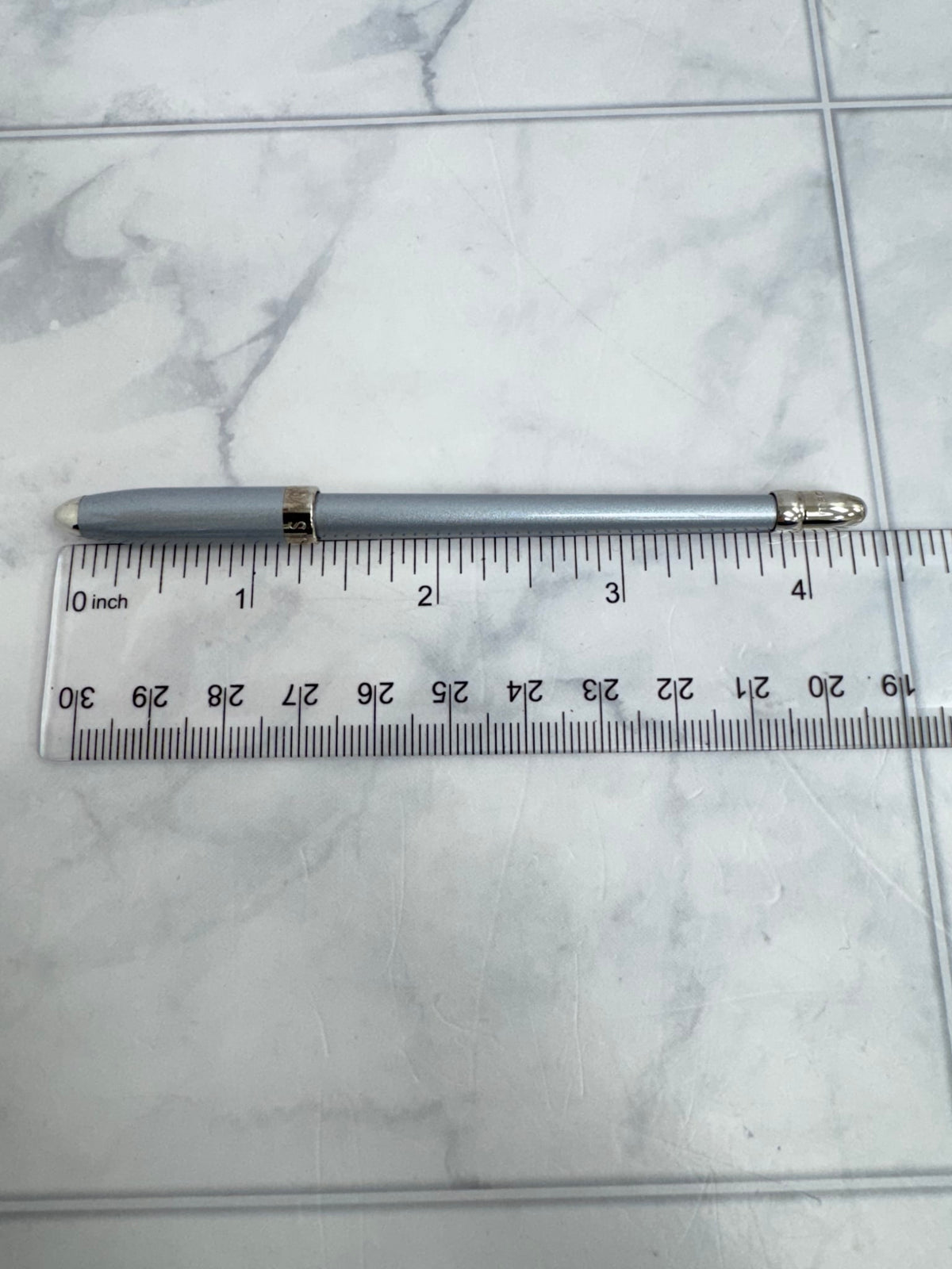 Louis Vuitton Silver Tone Stylo Agenda Ballpoint Pen