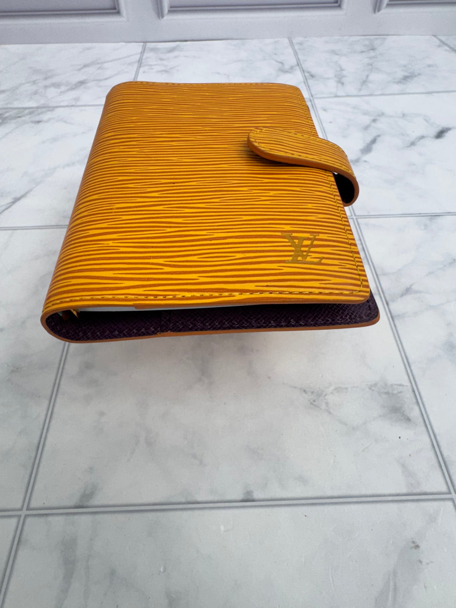 Louis Vuitton Yellow Epi Leather Agenda PM